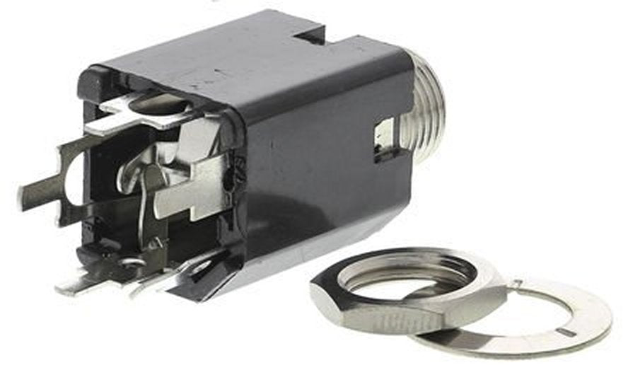 High - Quality Switchcraft 6.3mm Stereo Normally Closed Switched Phone Socket for PCB Mounting - Part # 114BPCX