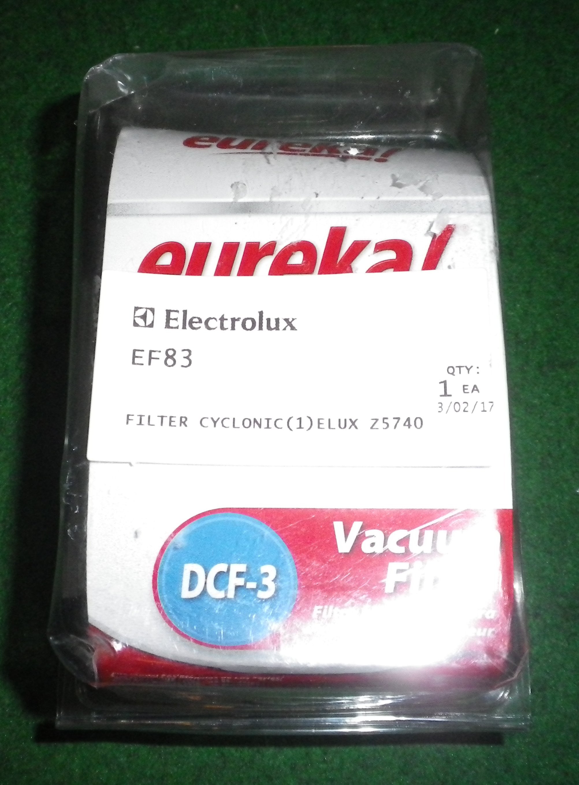 Eureka and Electrolux Glider Z5740, Z5747 Washable Cyclone Filter Replacement Part - Genuine EF83, Equivalent to 61825, 62136A, DCF3