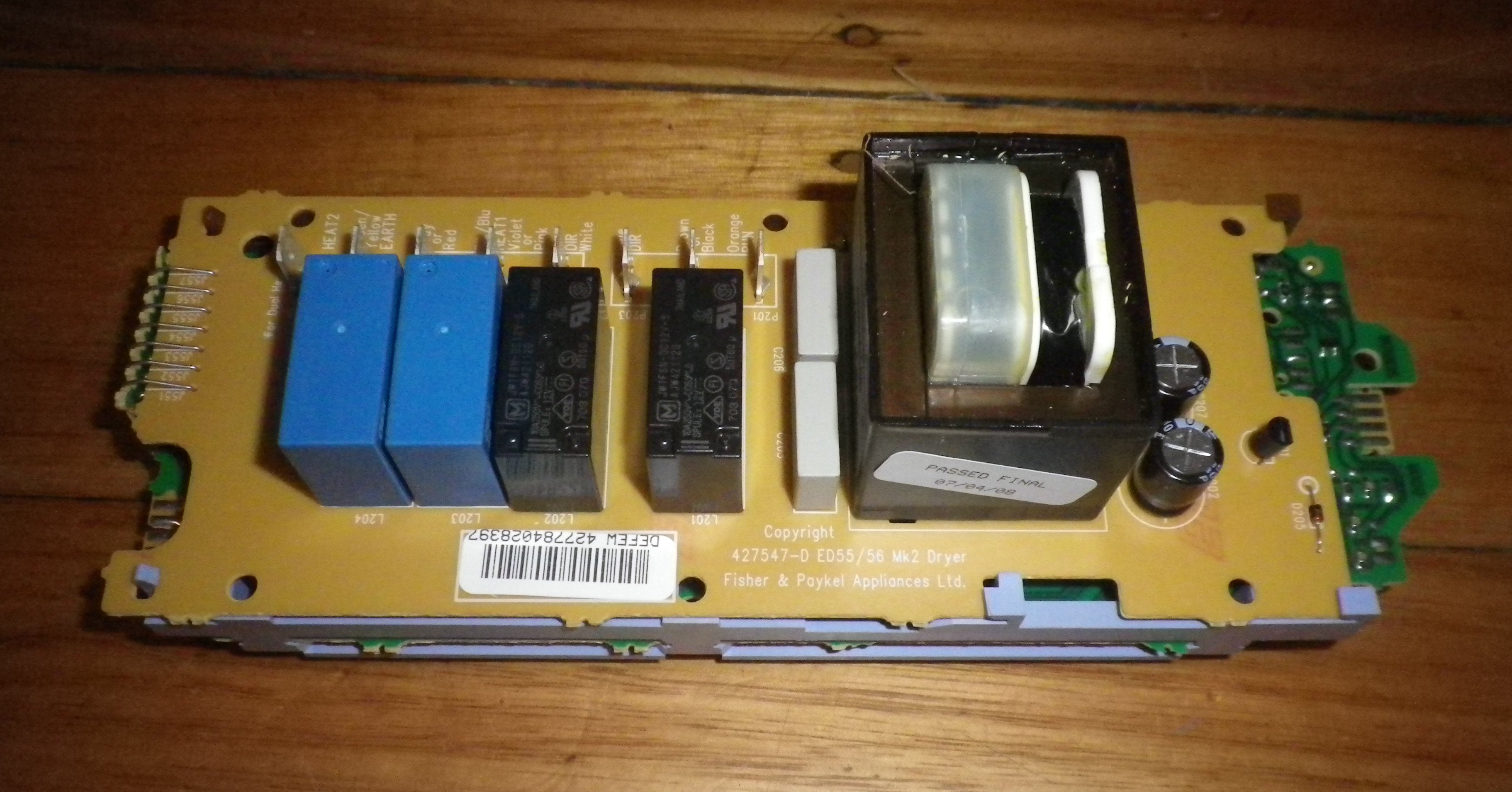 Fisher & Paykel DEFEW1 Dryer Electronic PCB Control Module - Part # FP427784P