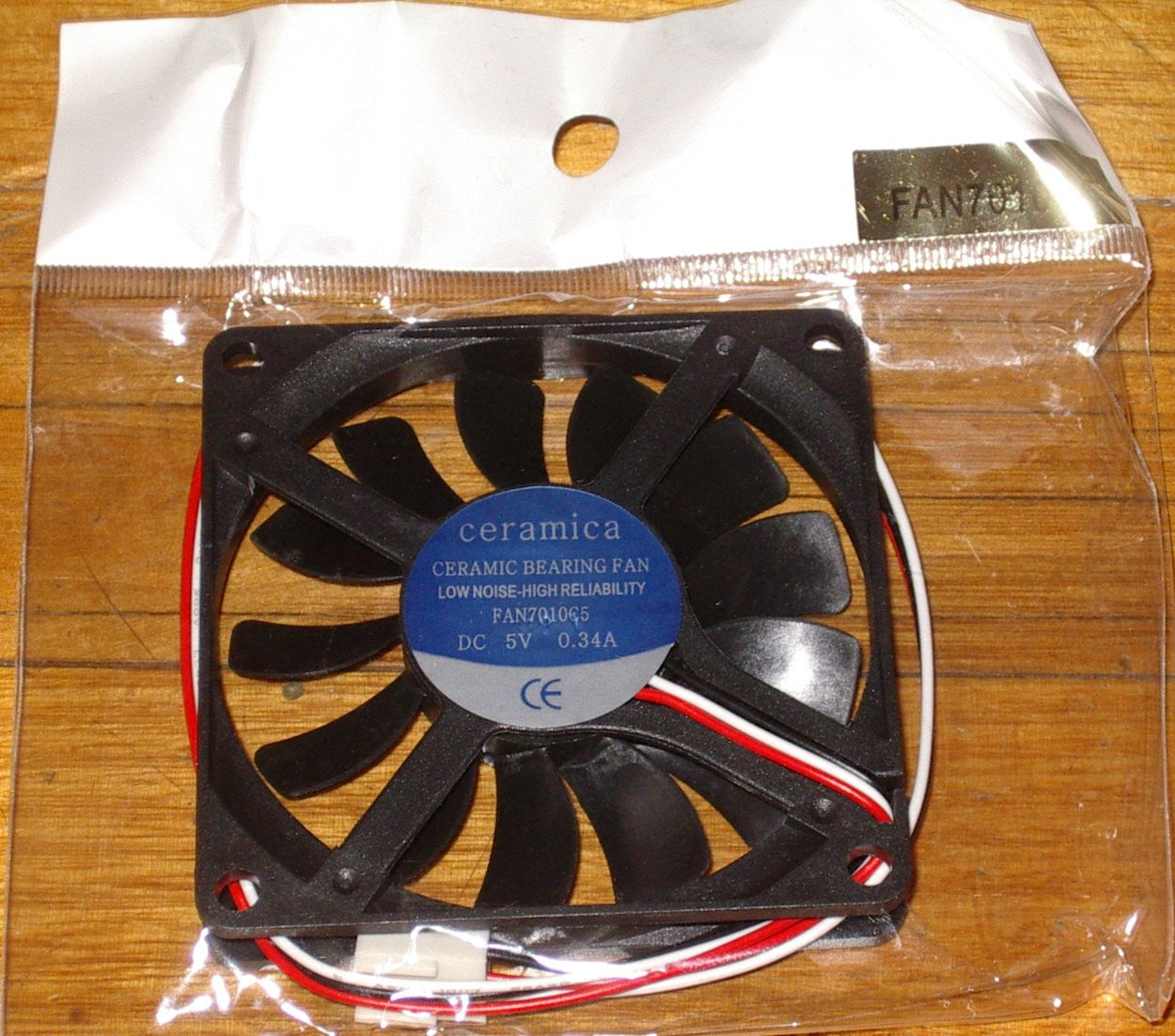 5V 70mm x 10mm High - Reliability Computer Case and Power Supply Cooling Fan - FAN7010C5