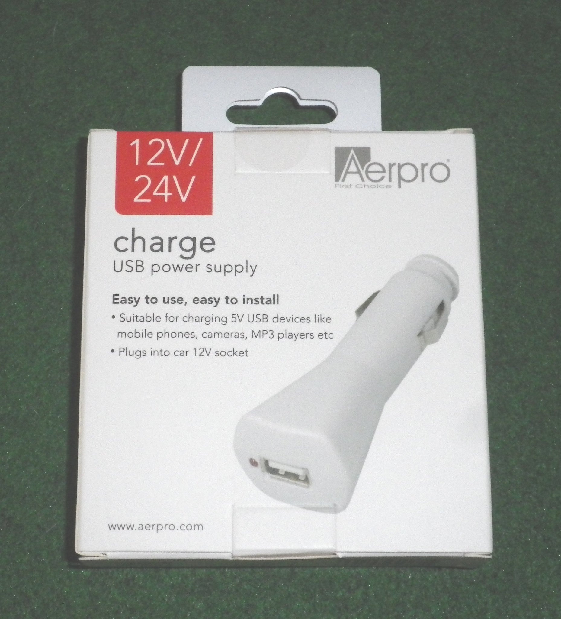 AerPro Automotive Car Accessory Socket Compatible USB Charger Specially Designed for MP3 Players - Model API89113