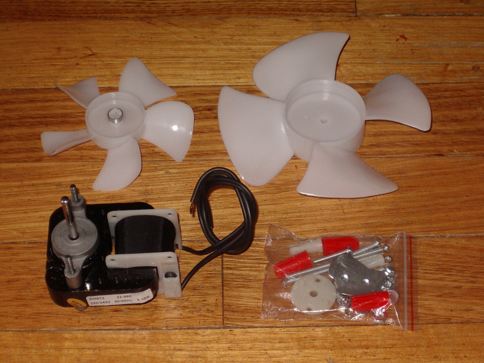 Universal Fan Motor and Fan Blade Kit for Fridges and Freezers - Part # RFSM-672, Ideal for Refrigeration Applications