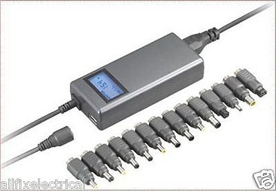 Universal 9 - 24V 5A Switch - mode Laptop AC Adapter (Part # PAB90 - BC10)