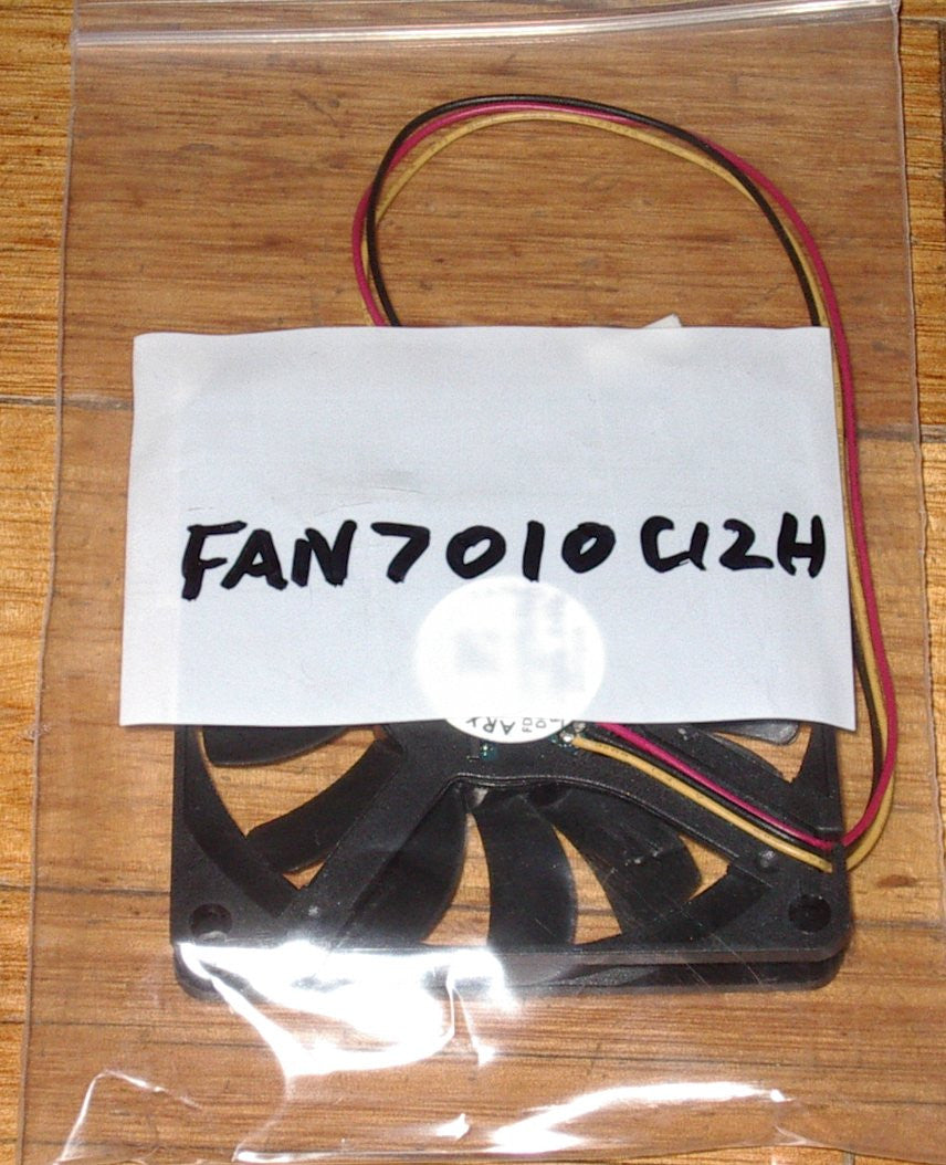 12V 70mm x 10mm High - Reliability Computer Case & Power Supply Cooling Fan - FAN7010C12H