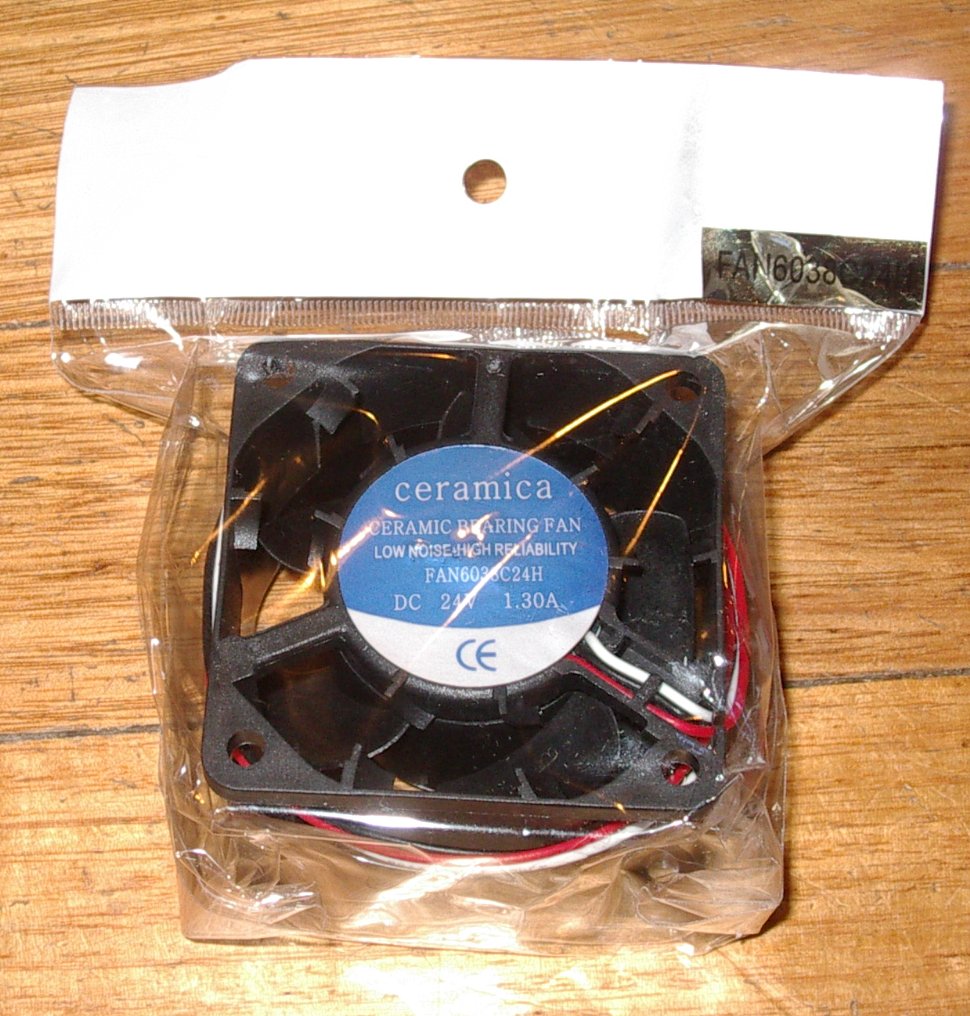 High - Speed 24 - Volt 60x38mm Cooling Fan for Computer Cases, Printers, and Power Supplies - Model FAN6038C24H