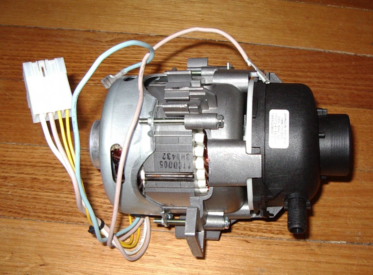 High - Performance Dishwasher Wash Pump Motor Assembly for AEG, Dishlex, Simpson, and Westinghouse - Part # 0214477037