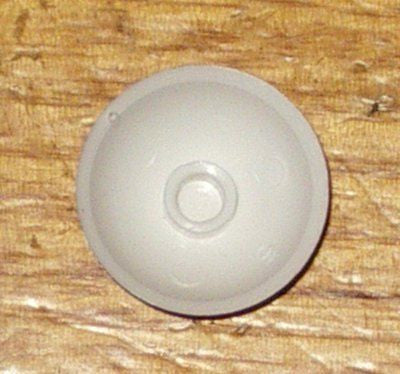 White Plastic Igniter Button Cap for Chef GHS Series Gas Cooktops, Part # 0574001248