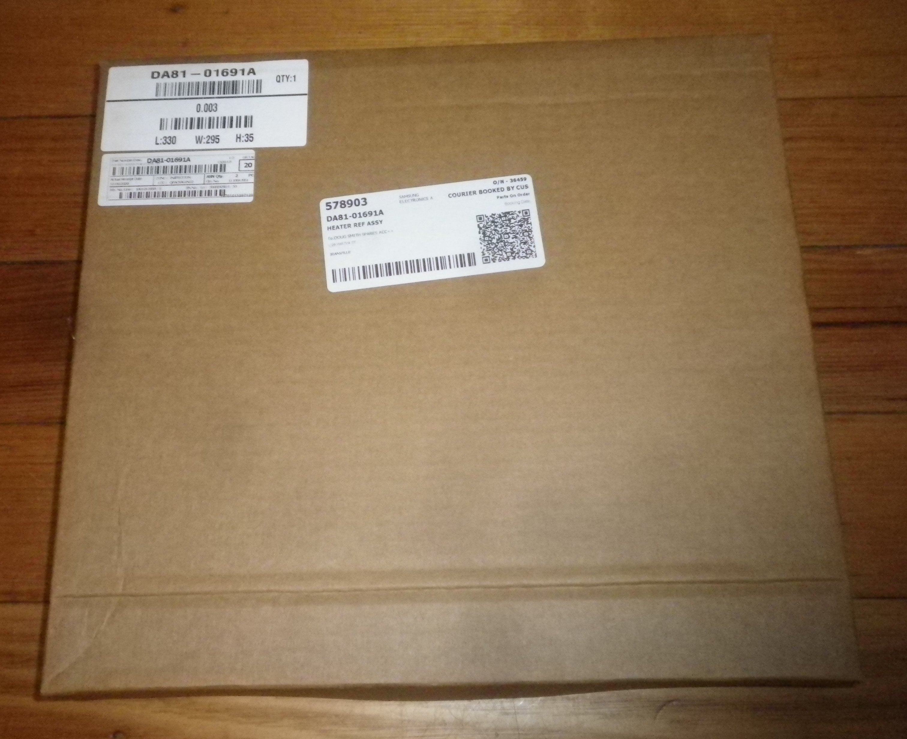 Genuine Samsung Compatible 120-Watt Aluminium Defrost Heating Element for Frost-Free Refrigerators - Part # DA81-01691A