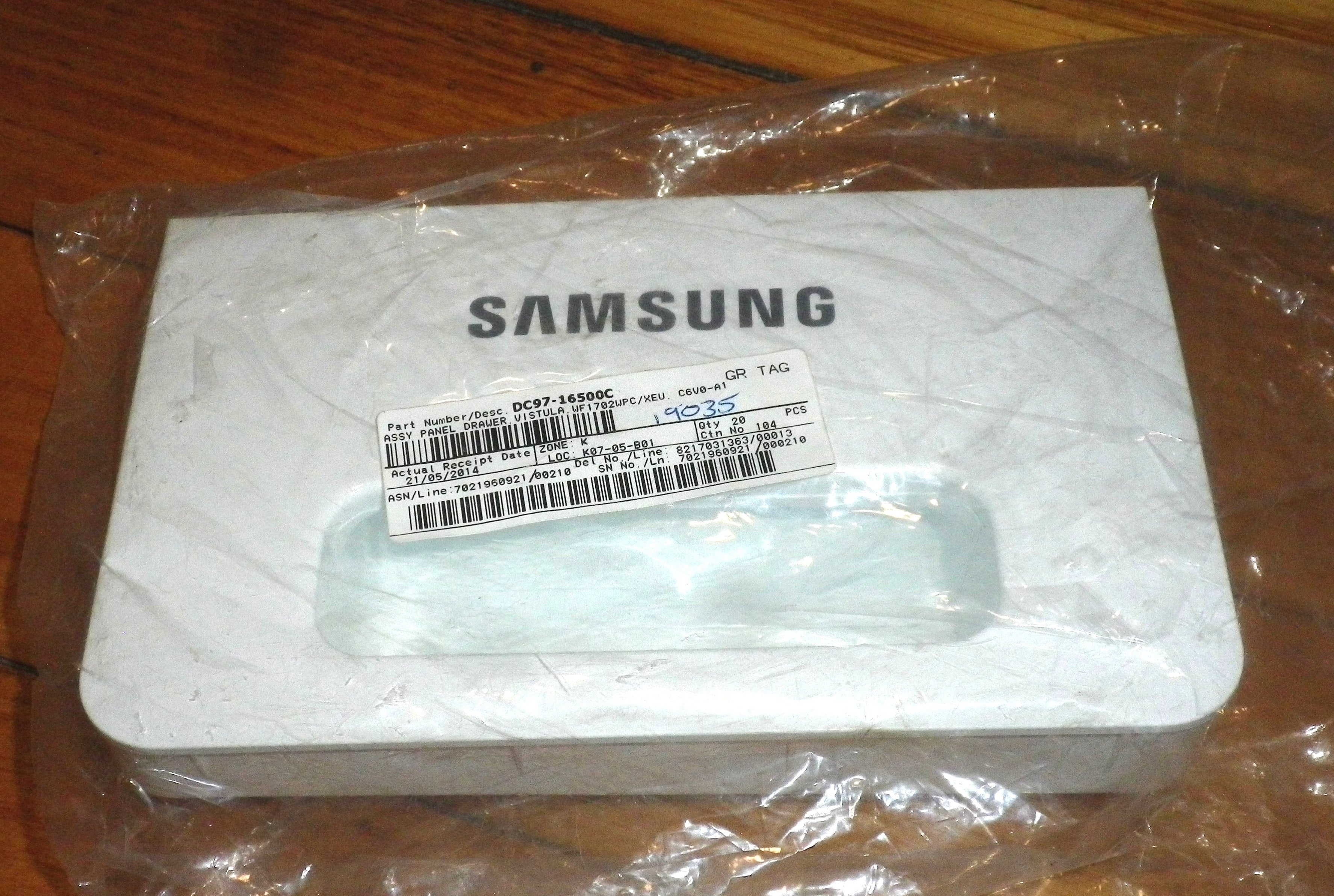 Samsung Washing Machine Detergent Dispenser Drawer Front Replacement Part # DC97-16500C for Multiple Front Loader Models