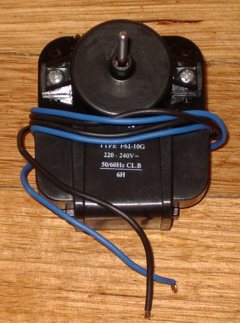 Universal Reversible Evaporator Fan Motor (Part # RF039EB) for No Frost Fridges
