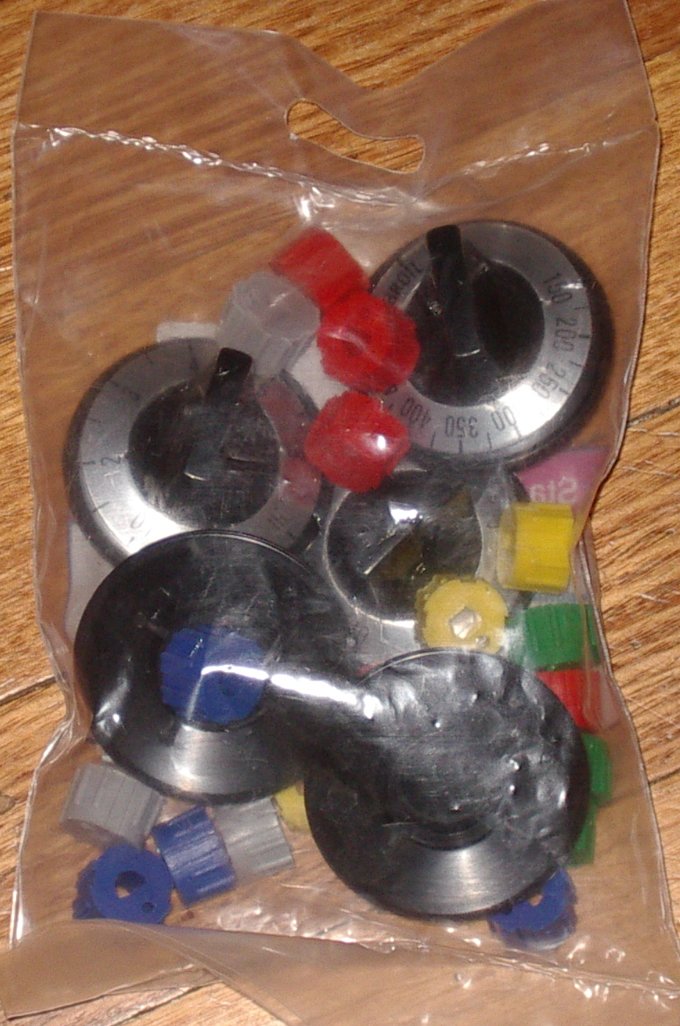 5-Piece Universal Electric Stove Control Knob Kit - Part SE162B