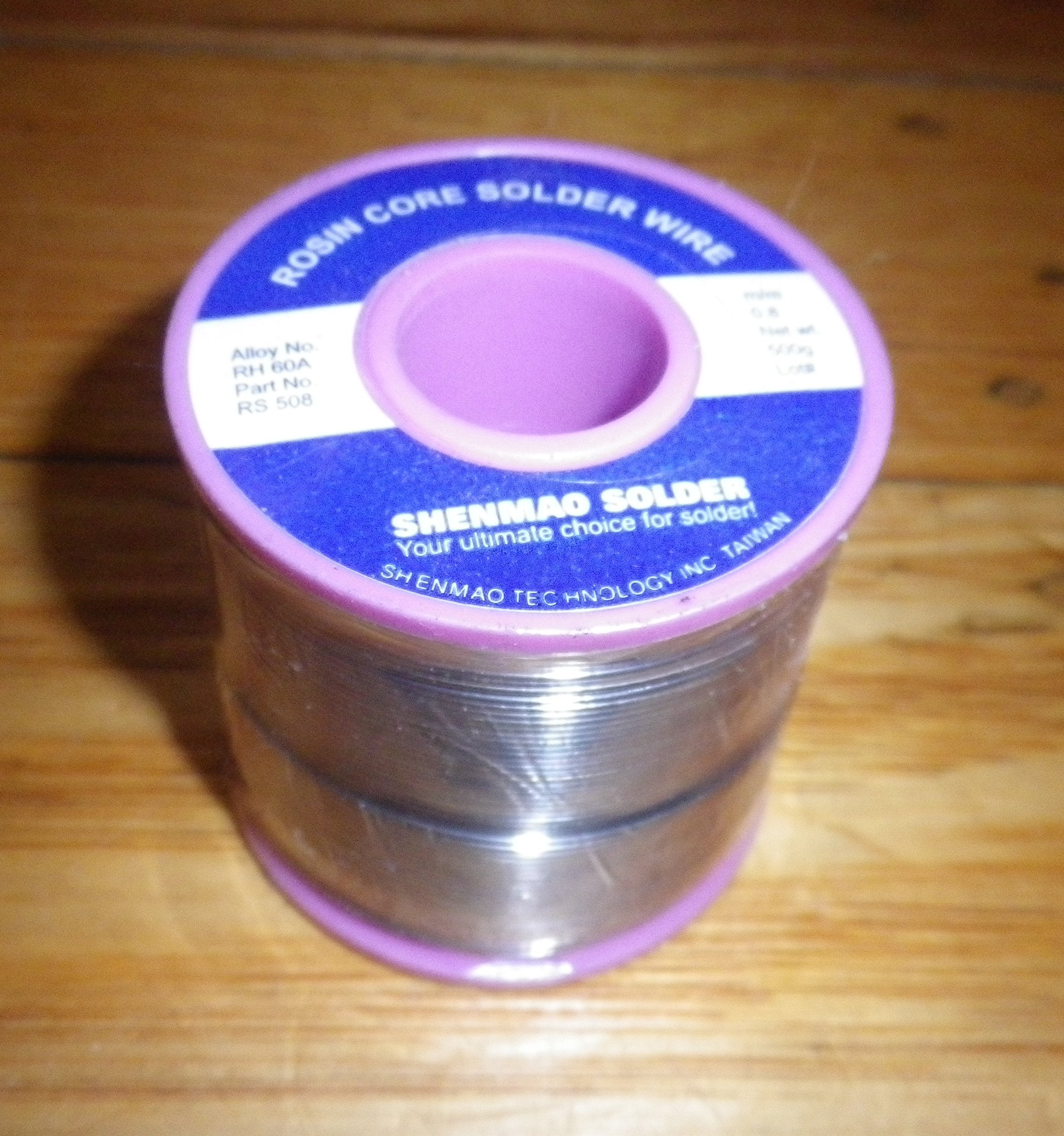 500g 0.8mm Diameter 60/40 Rosin Cored Solder - Part # RS508