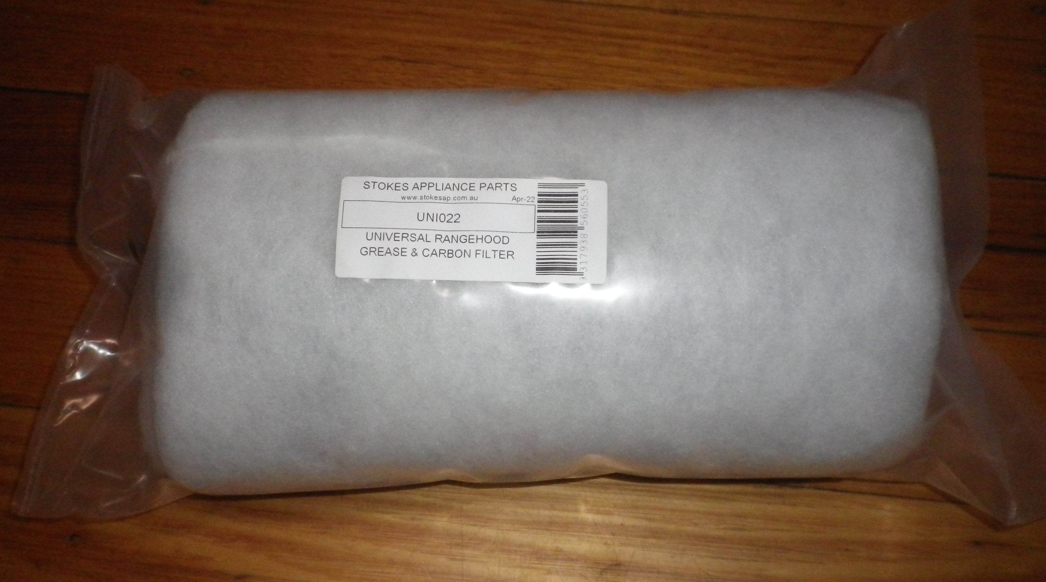 Universal Thick Rangehood Grease and Carbon Filter Material - Part Number UNI022 Suitable for Various Rangehoods