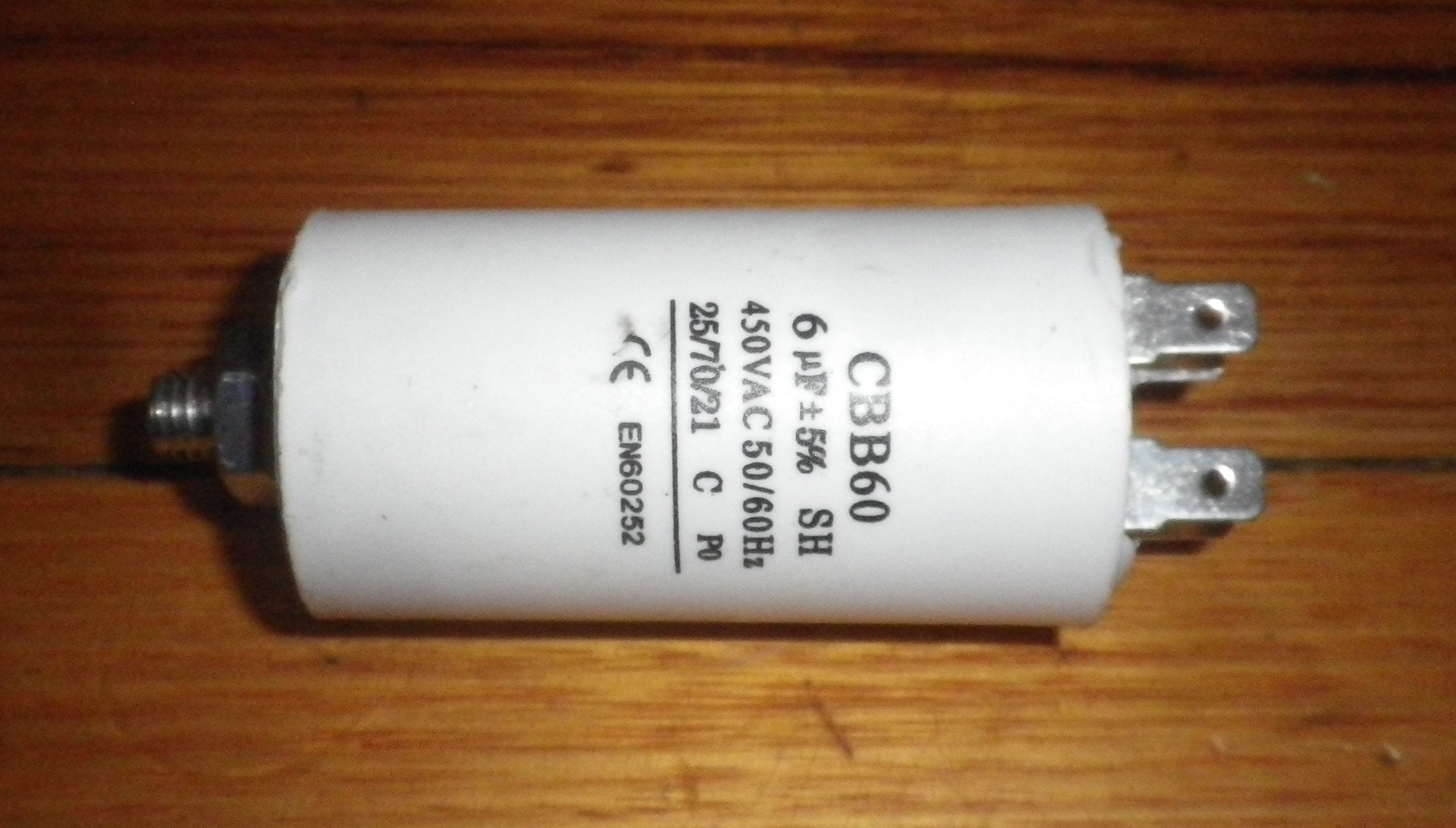 450Volt 6uF High - Quality Motor Start Capacitor - Part # CAP006DS