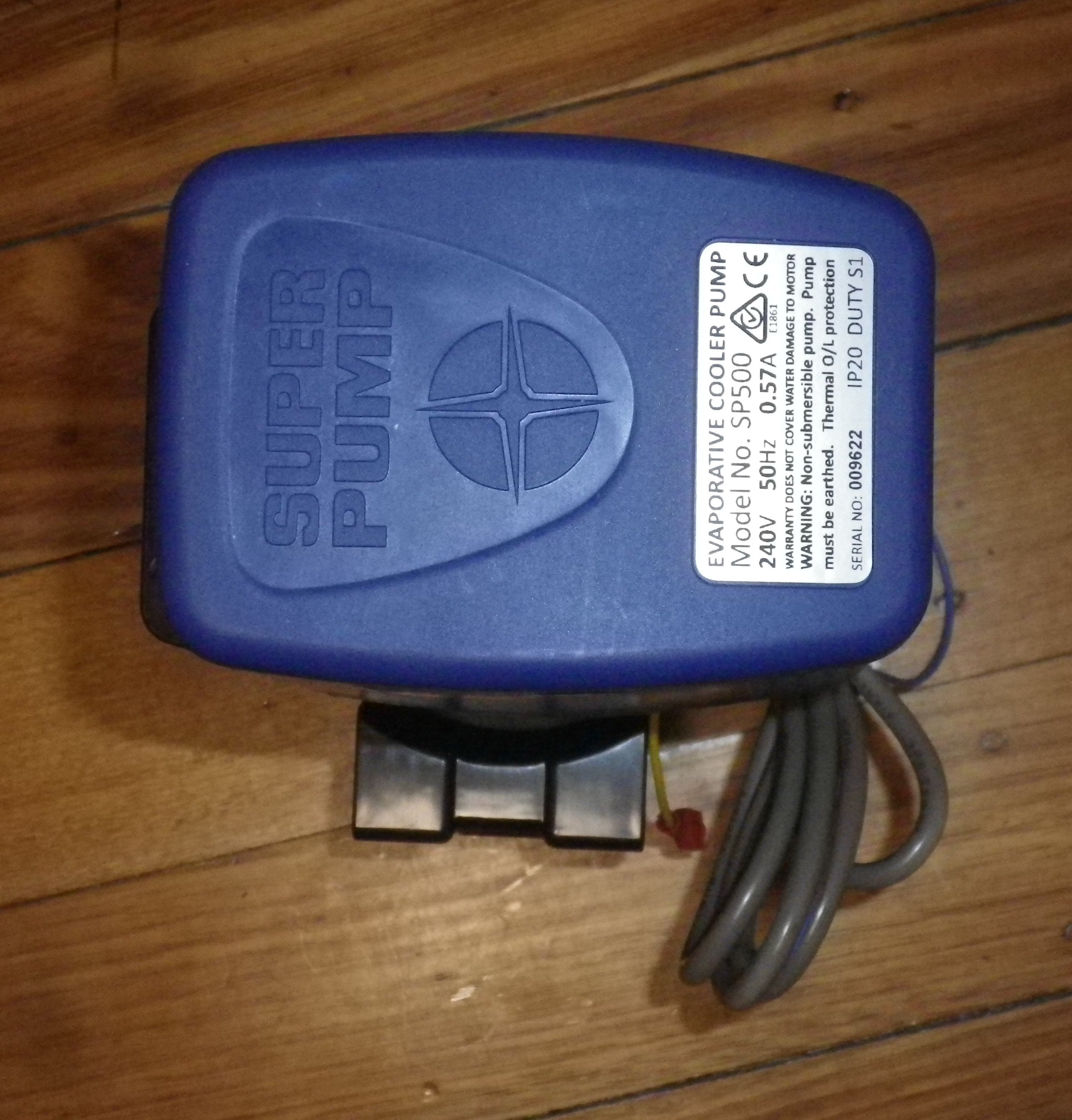 Universal SuperPump for Evaporative Coolers - High - Capacity Water Pump with 50 Litres per Minute Flow, Part # SP500