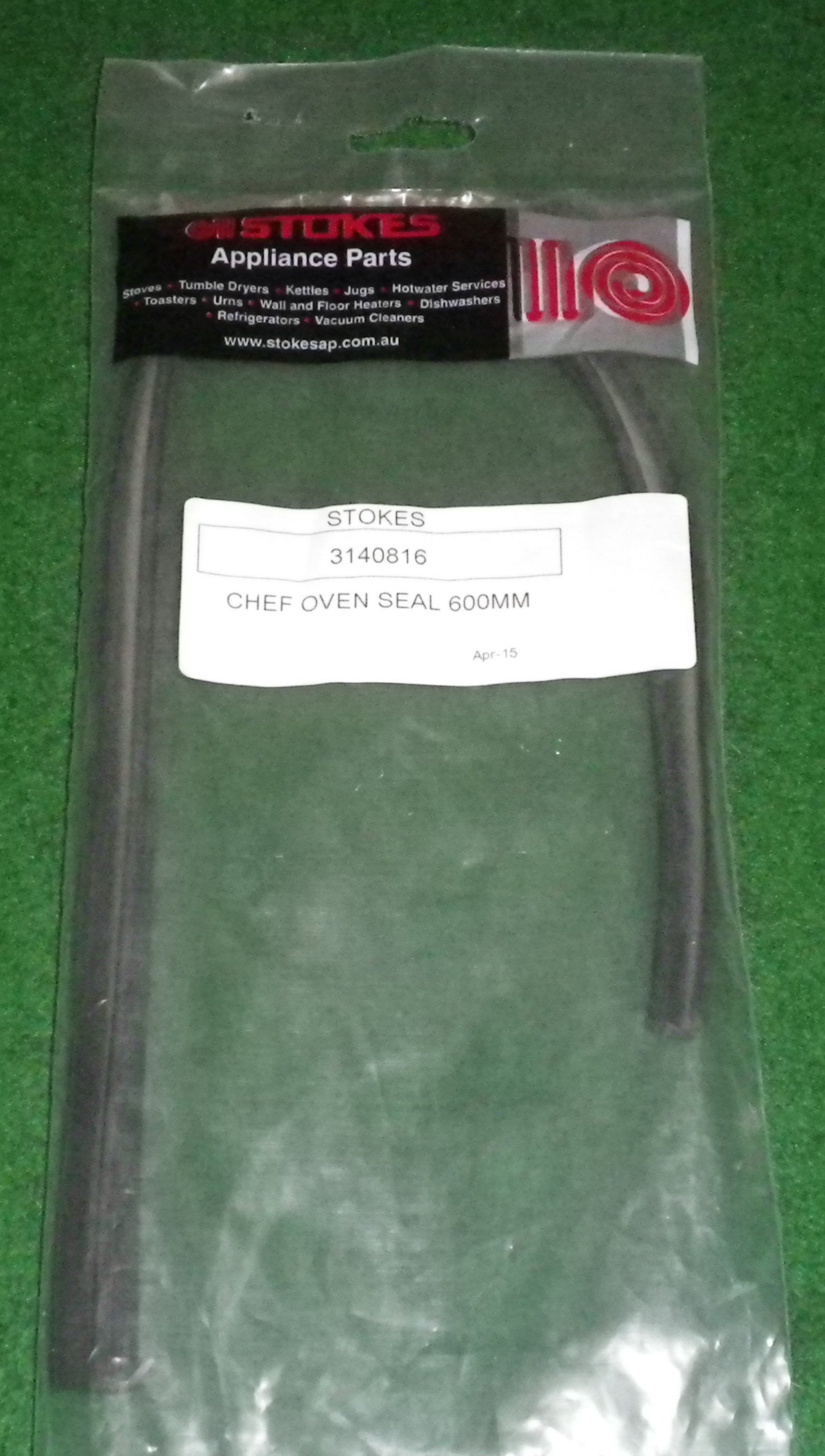 48cm Chef Single - Side Oven Door Seal for 600mm Ovens, Part No. 3140816