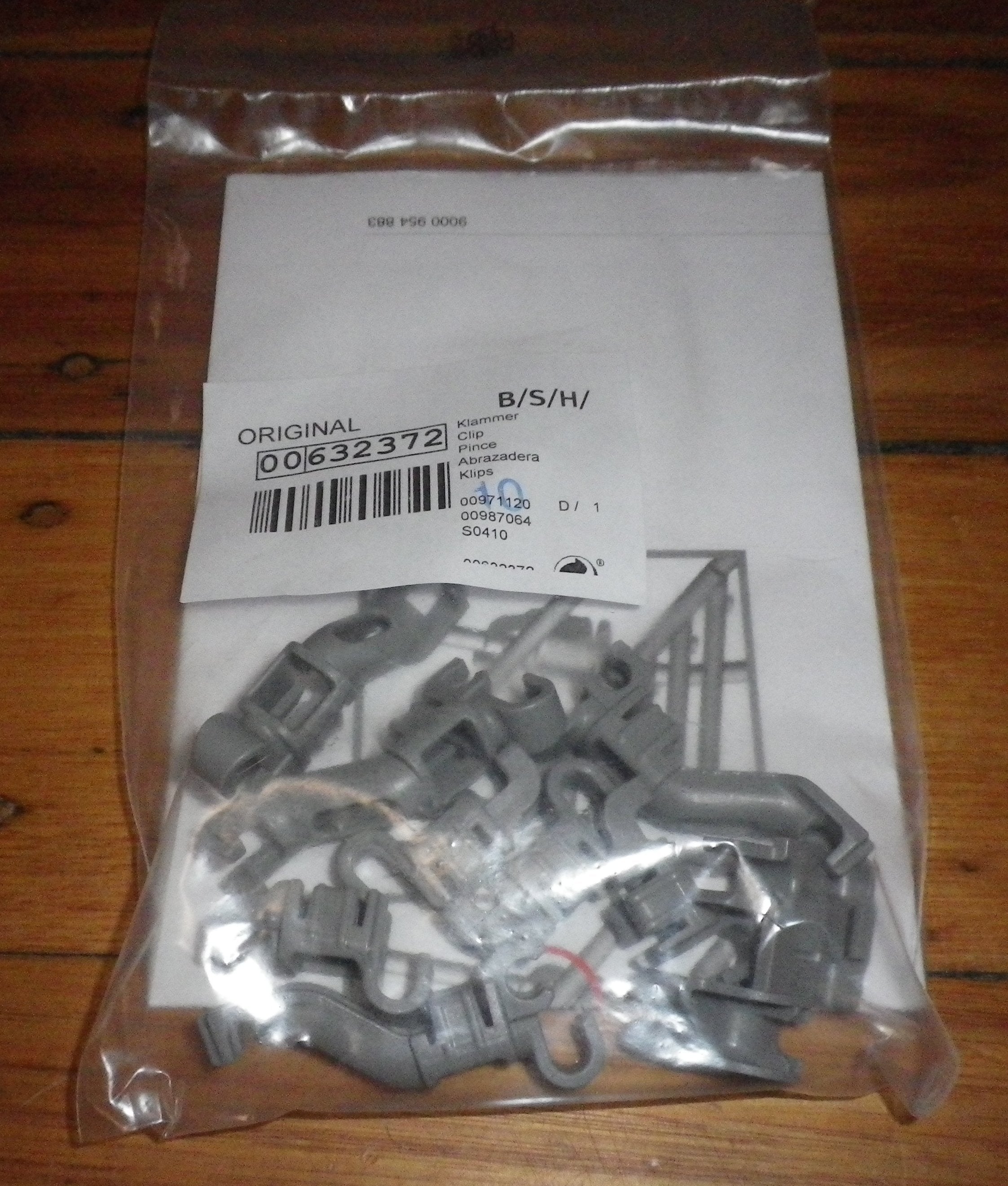 High - Quality Bosch Dishwasher Lower Basket Rack Clips (Pack of 9) - Replacement Part # 632372