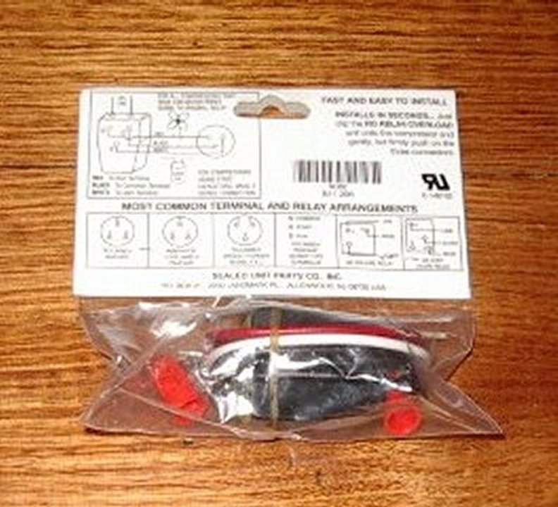 Supco All - Purpose Solid - State Motor Relay and Overload Unit for Fridge Compressors with Power Range from 1/12HP to 1/8HP - Part # RO82