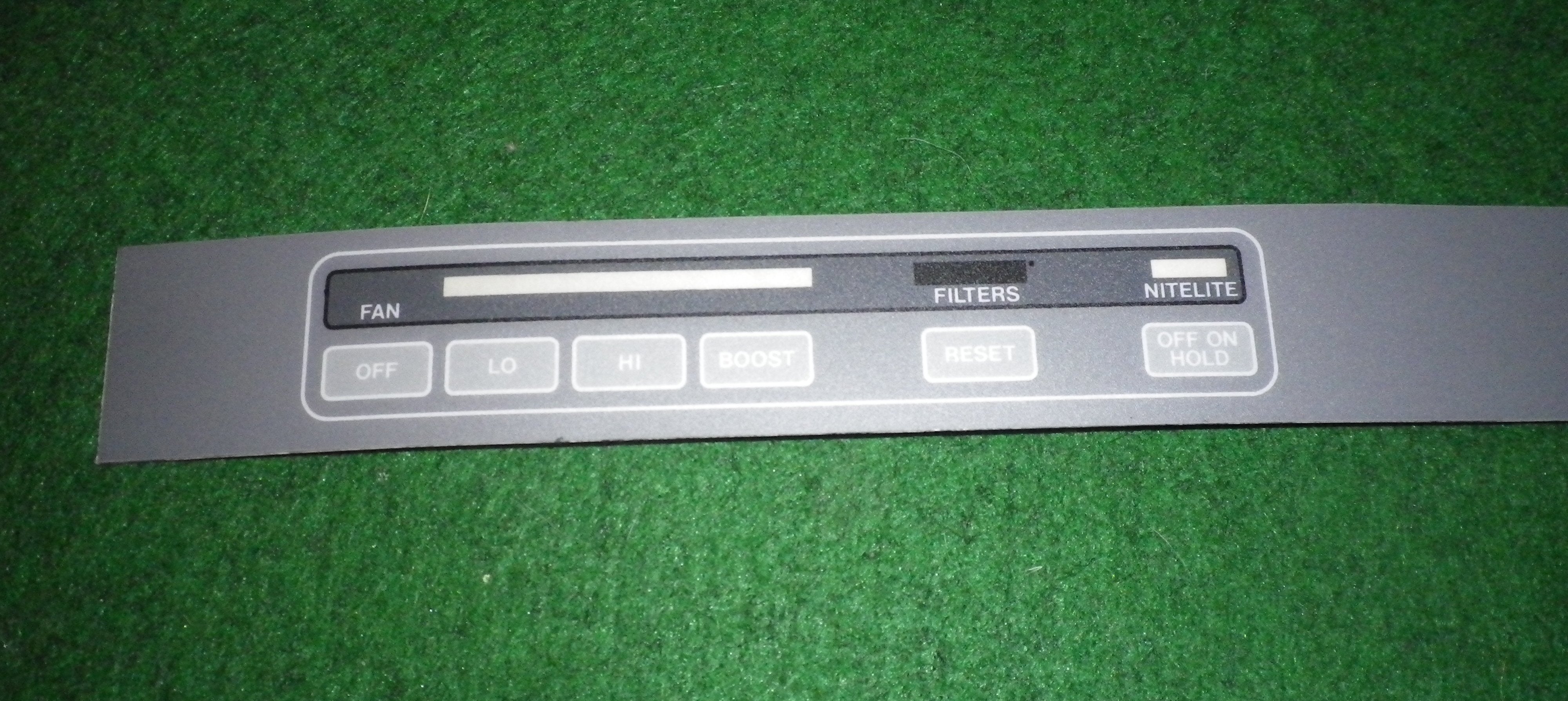 Robinhood 9300 600mm Width Rangehood Decorative Grey Front Panel Decal - Part Number 6227