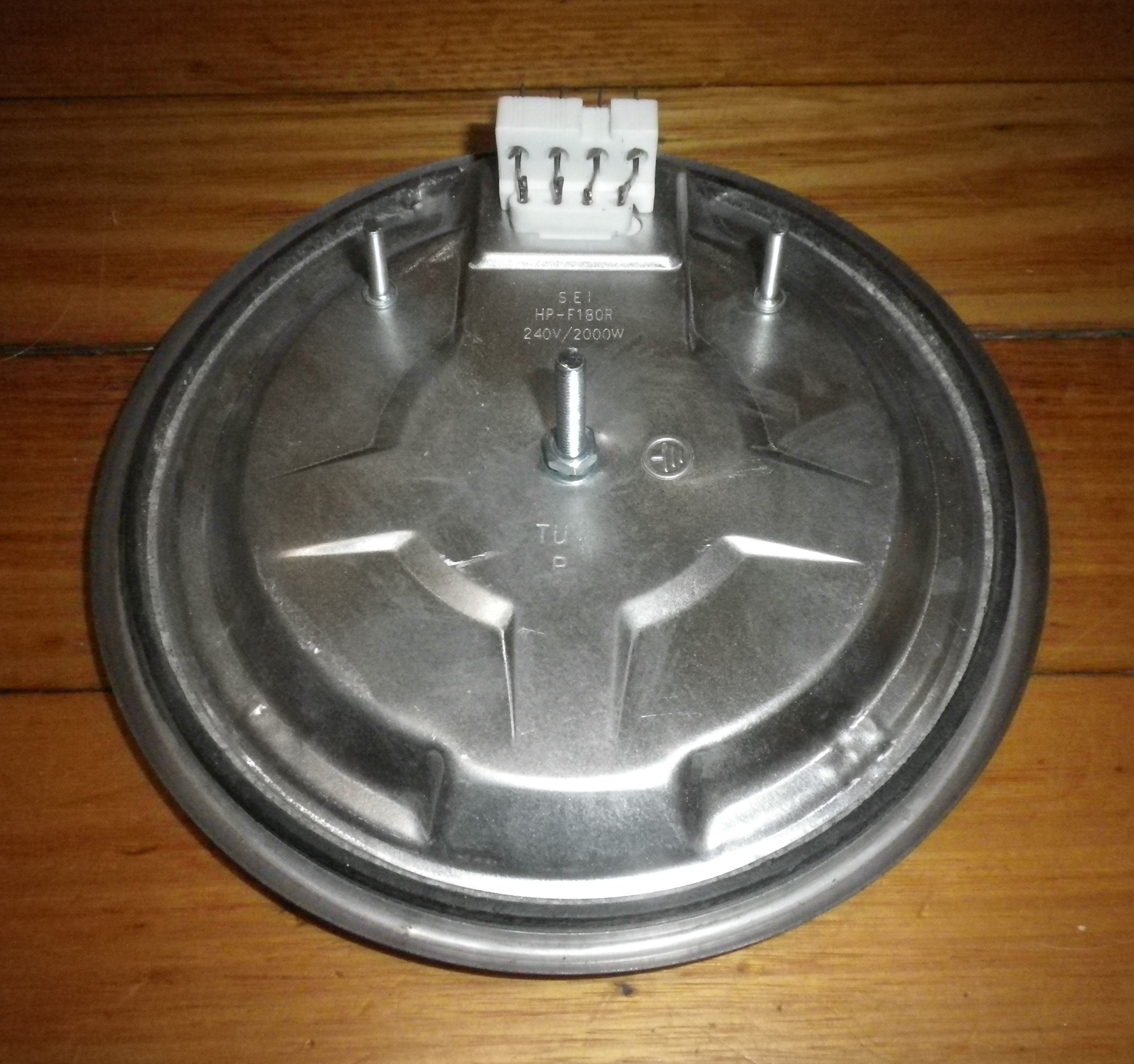 Westinghouse Chef 180mm High-Profile 2000W Solid Wire-in Hotplate - Part # OV029-4P