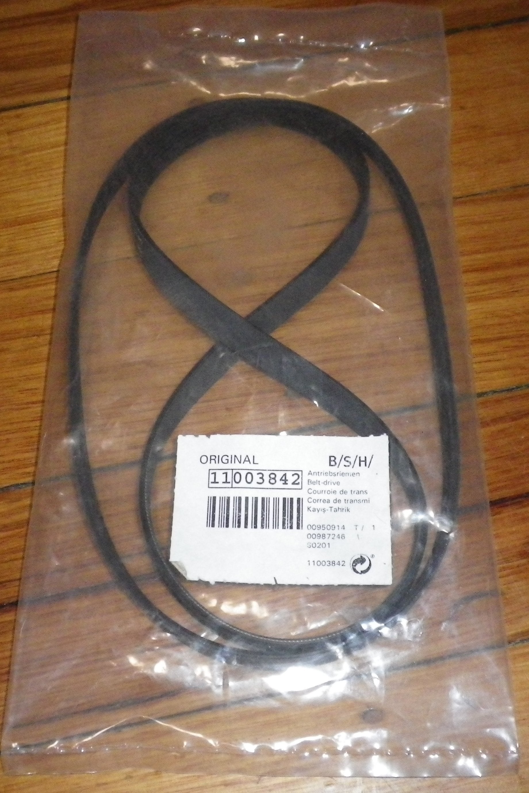 High - Quality Bosch Front Loader Washing Machine Drum Drive Belt for WAK24160AU, WAT24261AU and More - Part # 11003842