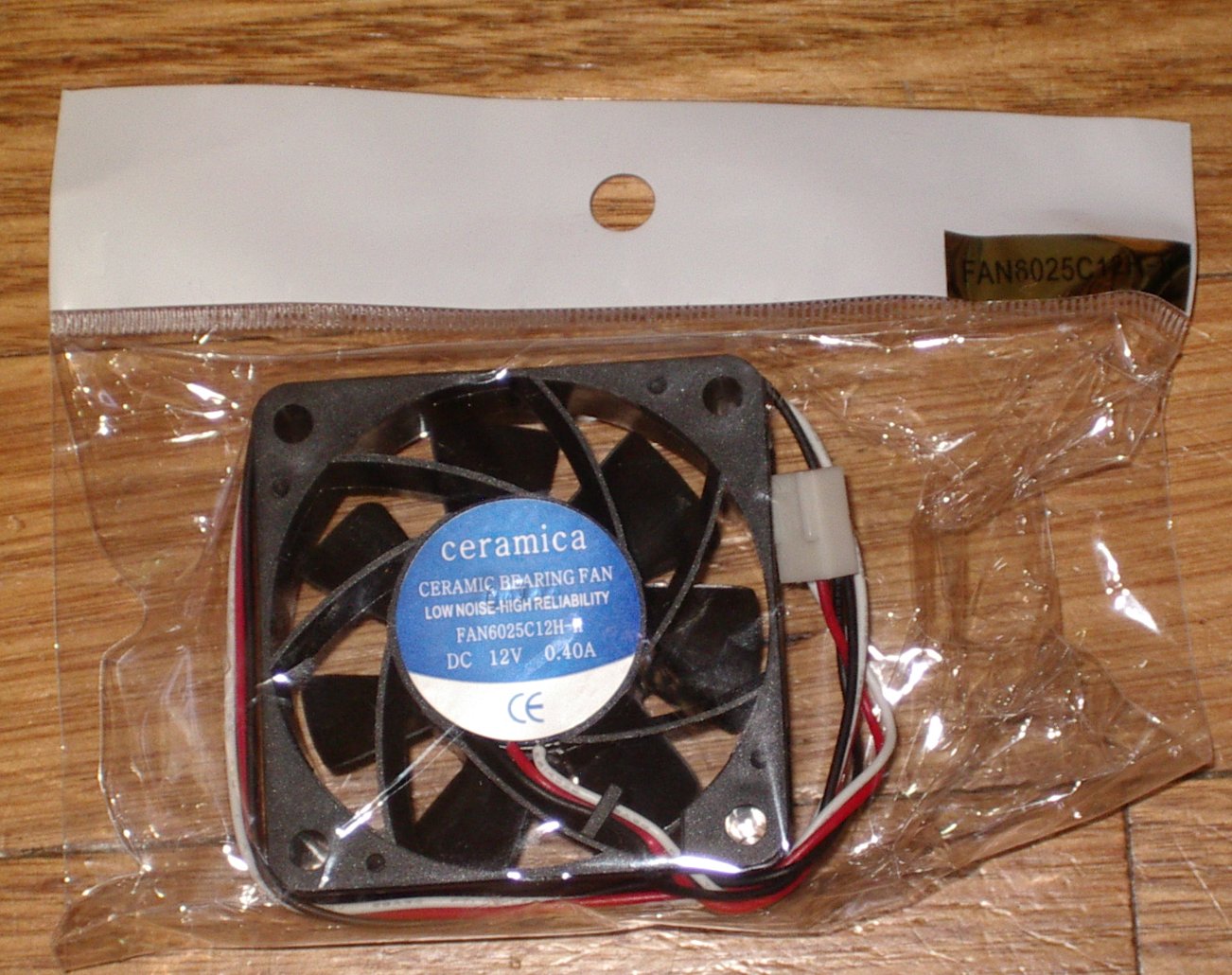 High-Speed 60x25mm Ceramic Computer Case and Power Supply Cooling Fan - Part # FAN6025C12H