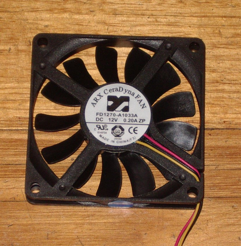 12V 70mm x 10mm High - Reliability Computer Case & Power Supply Cooling Fan - FAN7010C12H