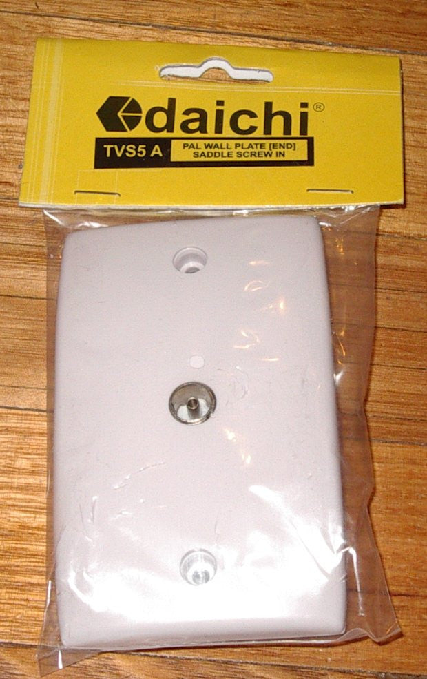 High - Quality Coaxial Antenna Wallplate with PAL Socket - Model TVS5A