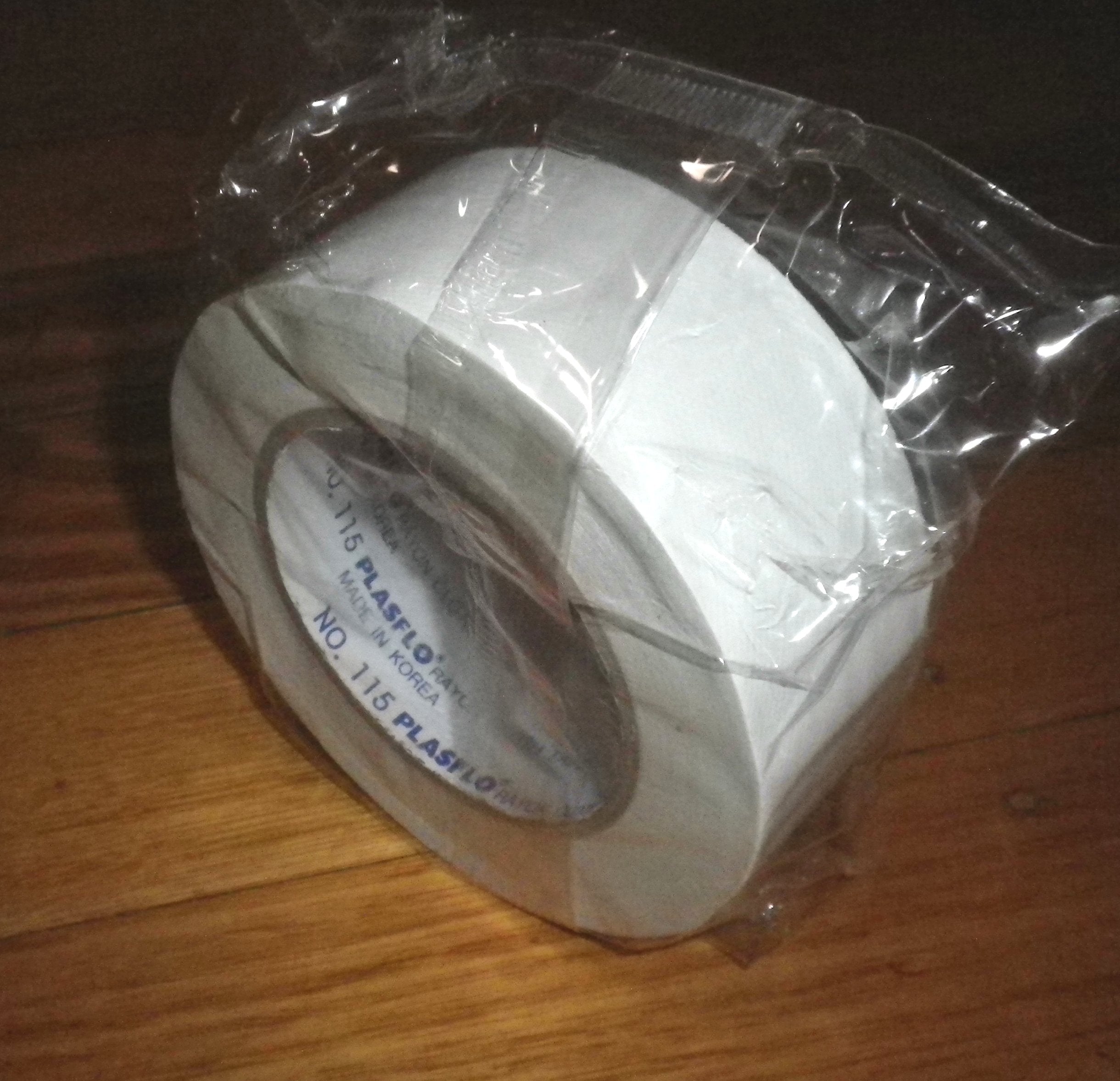 Budget-friendly PlasFlo 25m X 48mm White Gaffer Tape - Part # 115W
