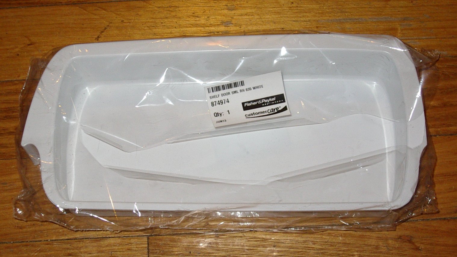 Fisher & Paykel Refrigerator Short Right-Hand Door Shelf for C370, C373, C450 Models - Genuine Part # FP874974P, 874974P