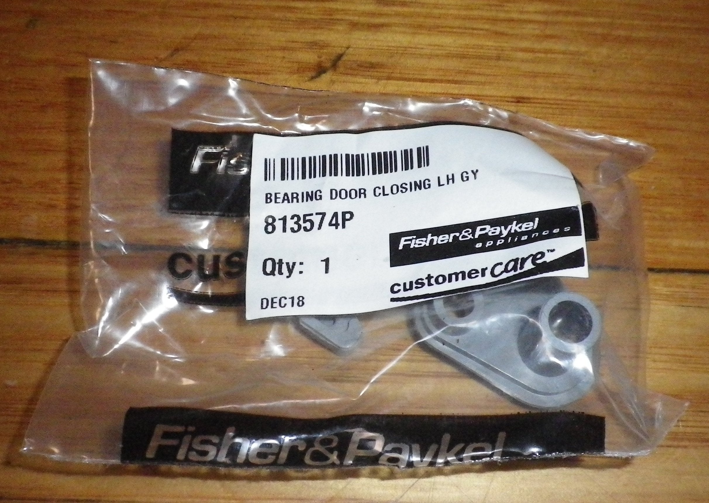Fisher & Paykel 525 Series Grey Fridge Left-Hand Door Closing Hook - Part FP813574P
