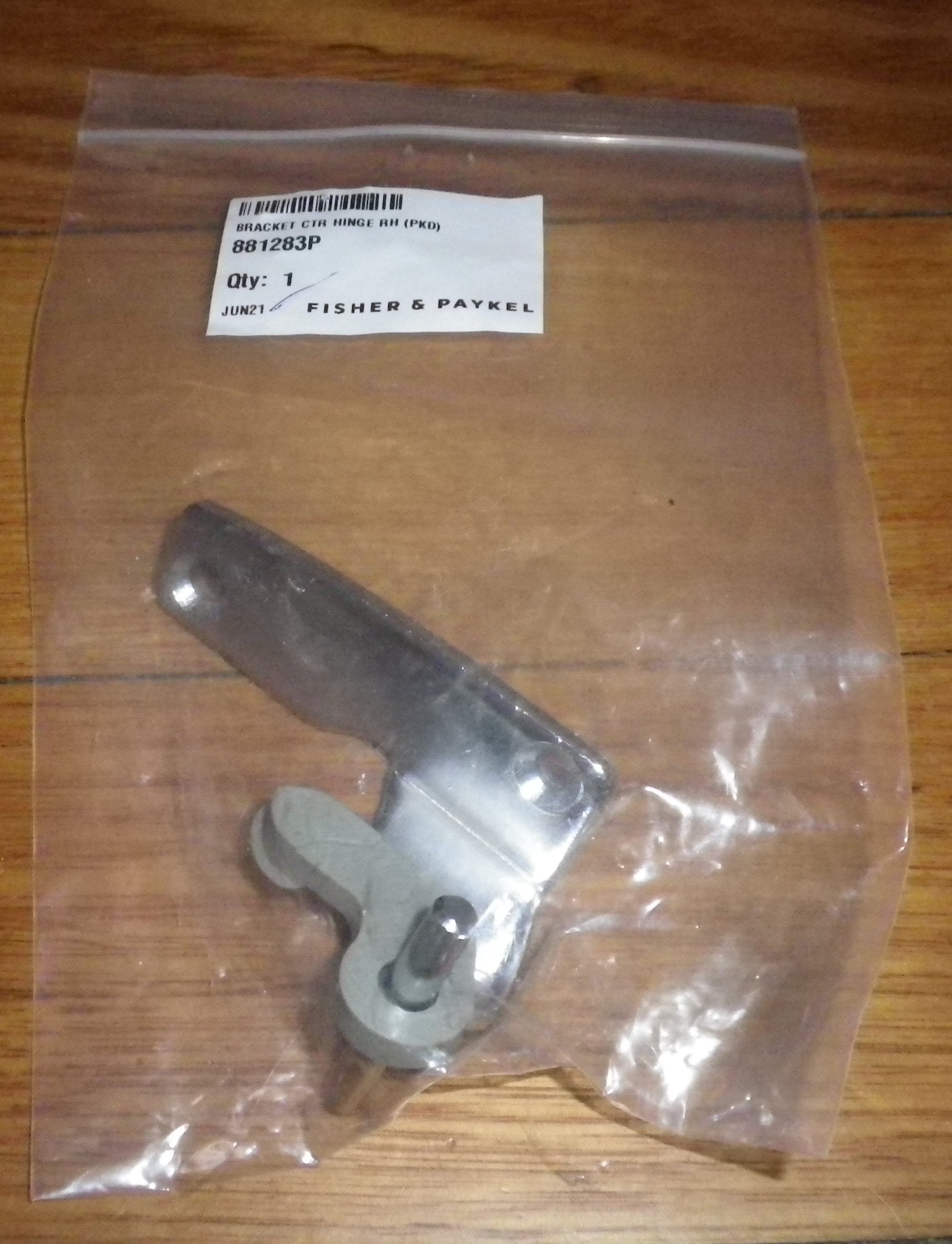 Grey Right-Hand Fisher & Paykel Fridge Door Hinge & Closing Cap - Part FP881283P