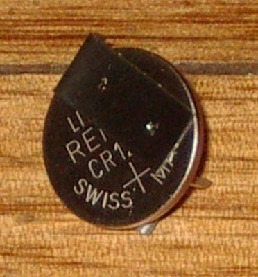 3V CR1220 Horizontal Lithium Battery with Soldering Tags