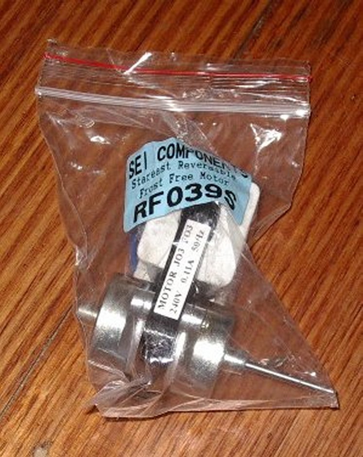 Universal Small Reversible Evaporator Fan Motor for No Frost Fridges - Part Number RF039S