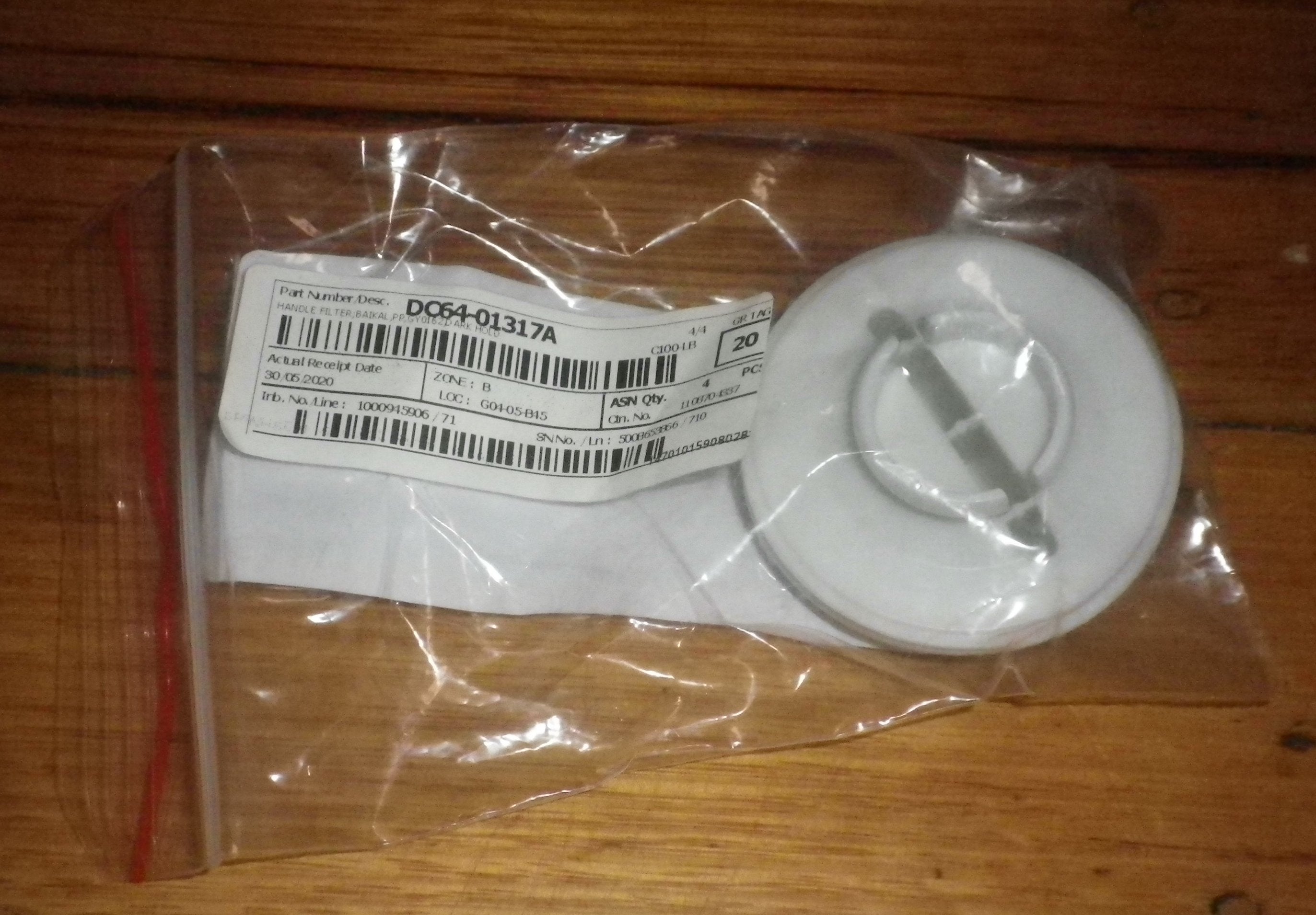 Samsung Washing Machine Pump Lint Filter Button Trap Cap - Genuine Part # DC64 - 01317A for Select Front - Load Washer Models