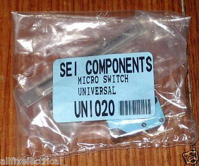 Universal 16A 240V SPDT Microswitch Kit with 5 Different Lever Attachments - Part # UNI020SE