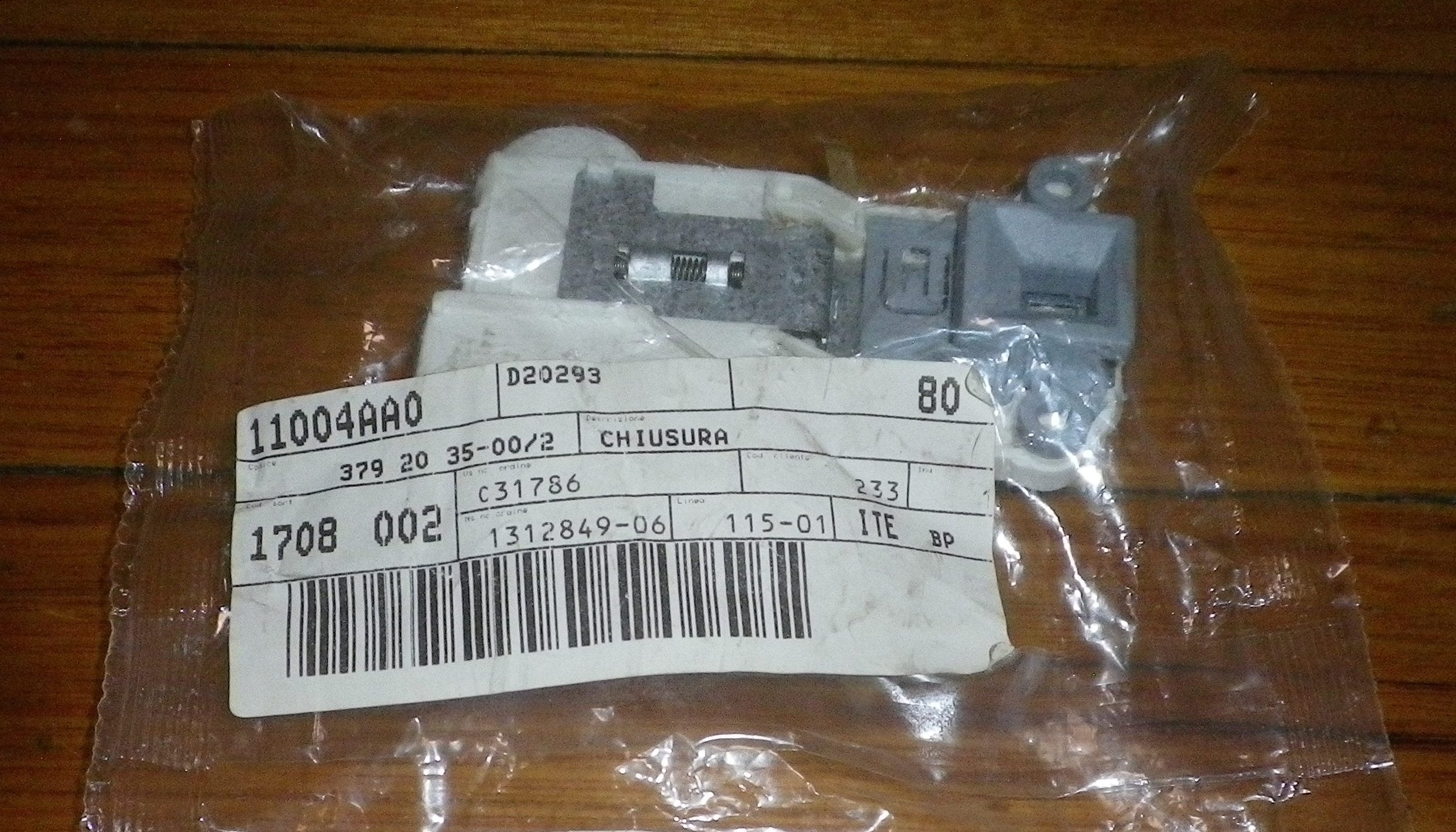 Genuine AEG & Electrolux Front Loader Door Interlock Switch - Part #3792035002