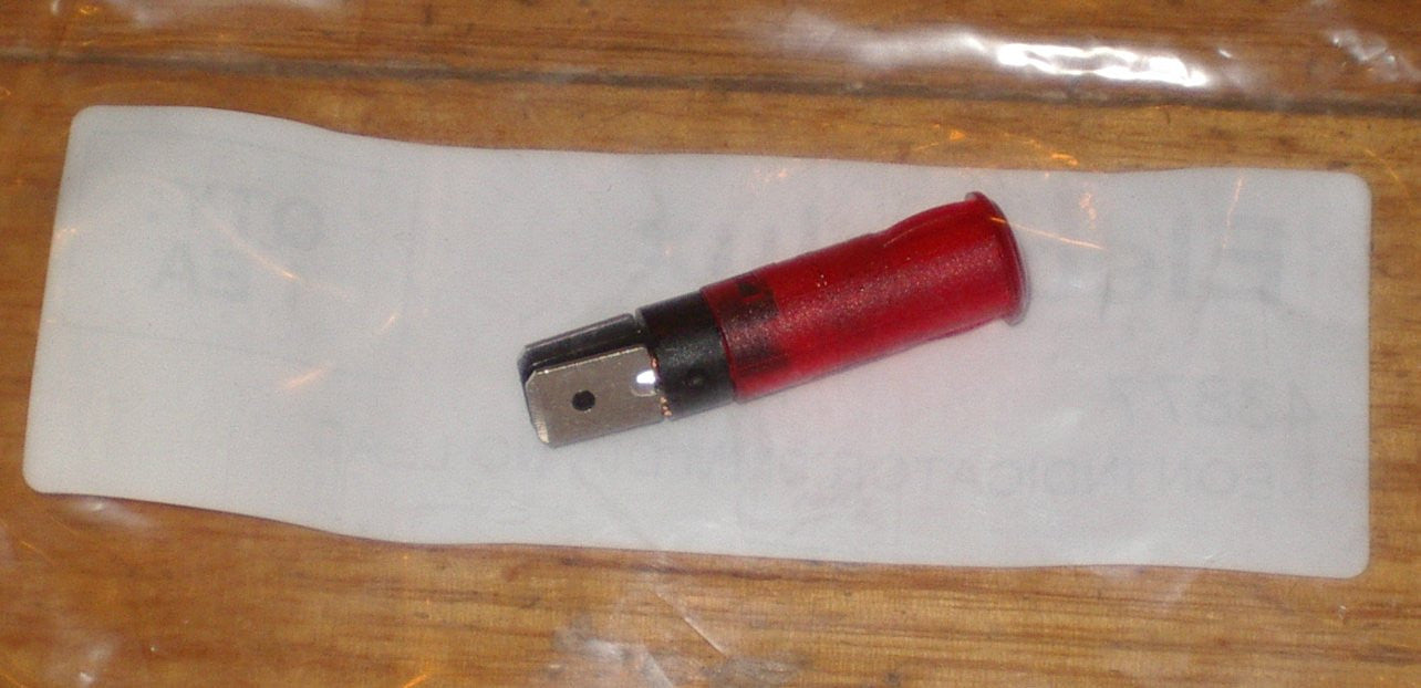 240VAC 10mm Chef Round Red Neon Indicator Light - Part # 43877