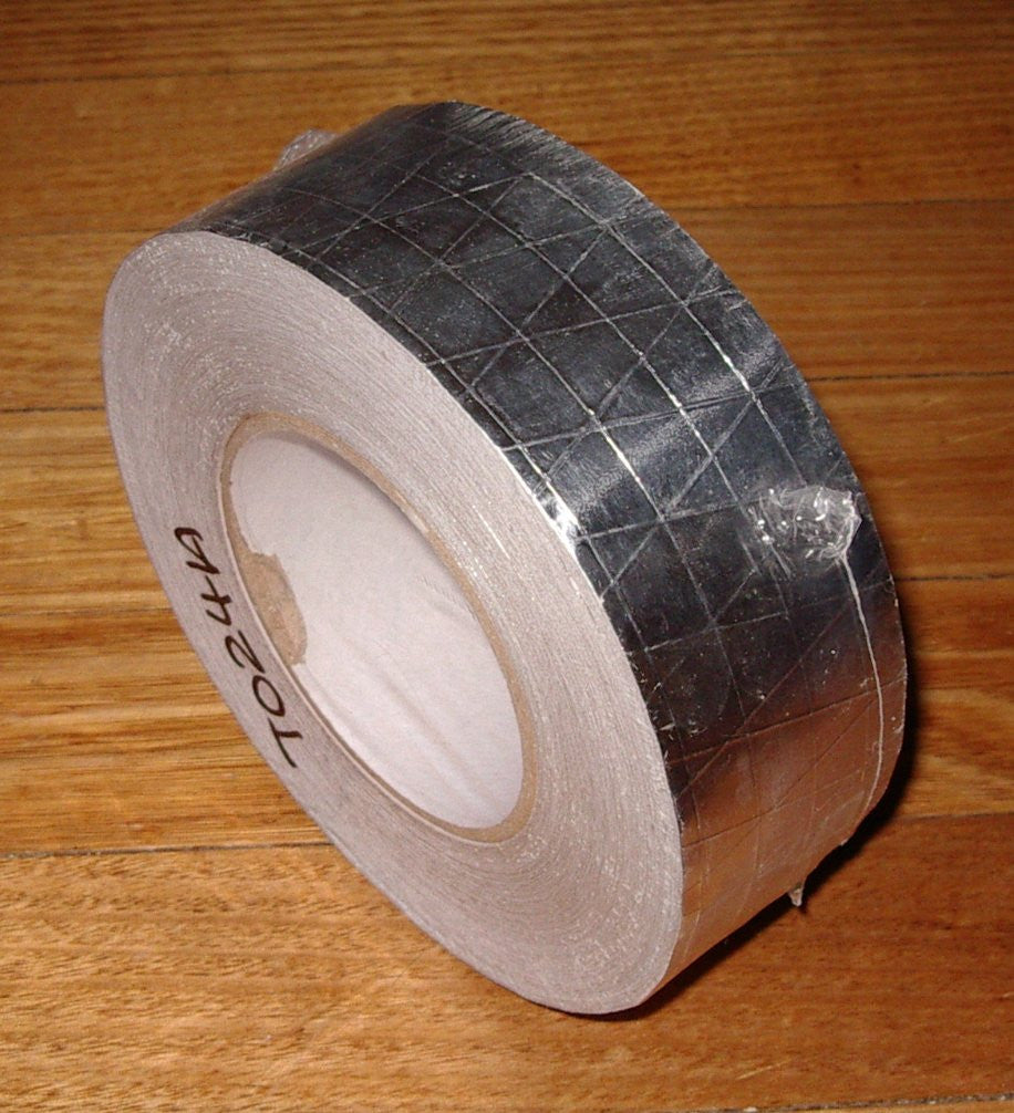 High - Quality Aluminium Foil Tape for Refrigeration and Heating Systems, 45 - Meter Roll with 48mm Width - Part # T024A