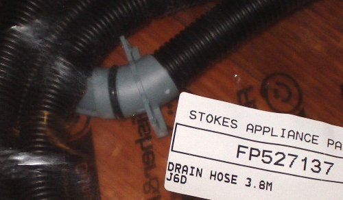 Fisher & Paykel Dishdrawer Dishwasher Outlet Drain Hose - Genuine Part Number FP527137 for All Phase Models