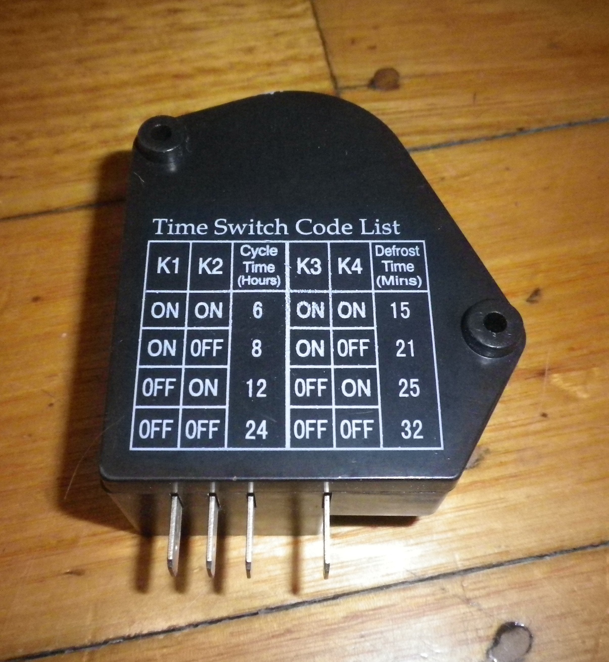 Adjustable Universal Fridge Defrost Timer - Model RF100ADT