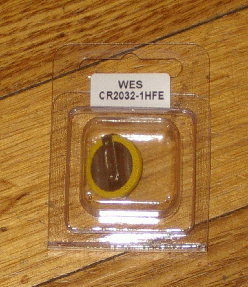 CR2032-1HFE 3-Volt Lithium Memory Battery Featuring Horizontal Solder Tags for Key Fobs