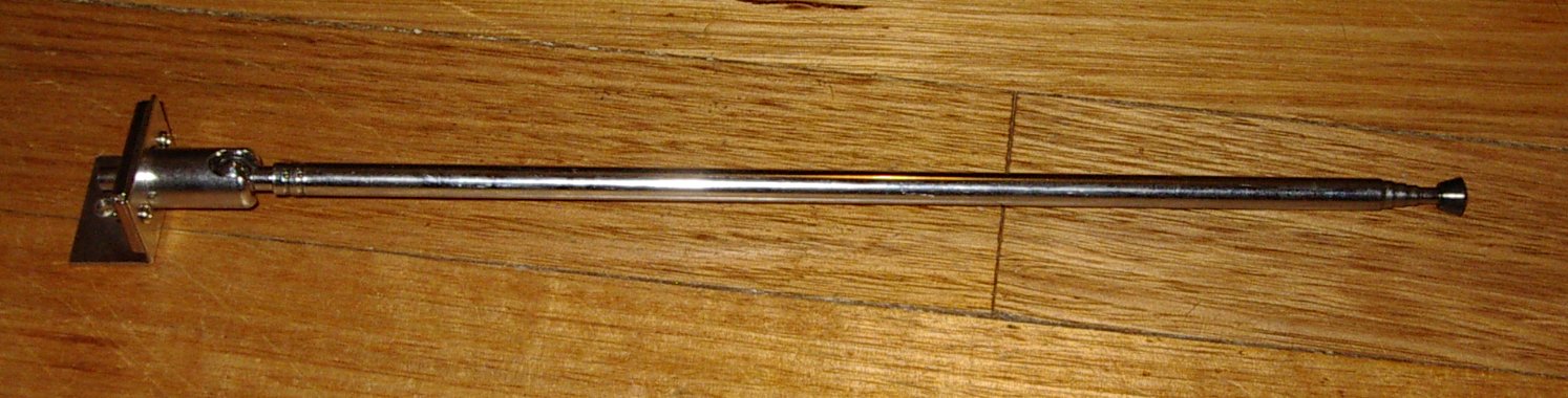 5 - Section, 1000mm Long Telescopic Antenna for AM/FM Radios, Cassette Players, and More - Part # ANT128