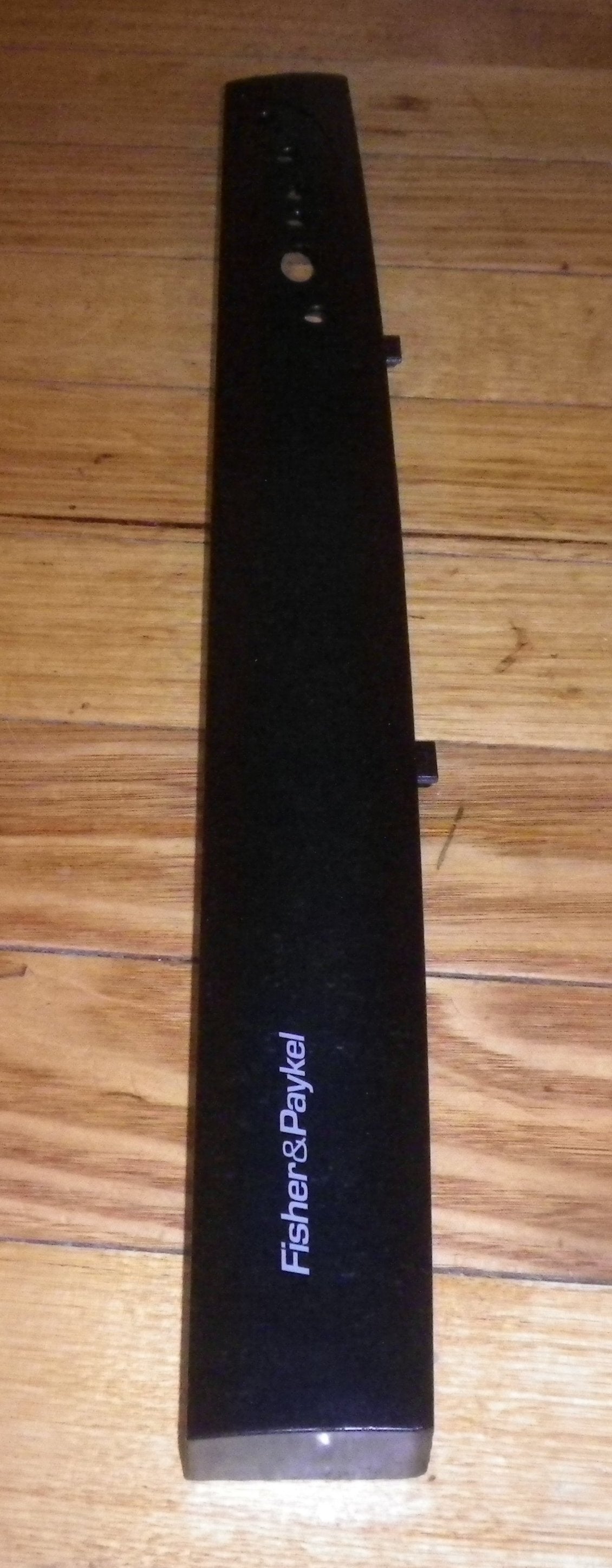 Fisher & Paykel Nautilus DW920 Dishwasher Satin Black Front Control Panel Escutcheon with Decal, Slightly Marked - Genuine Part # FP521813D