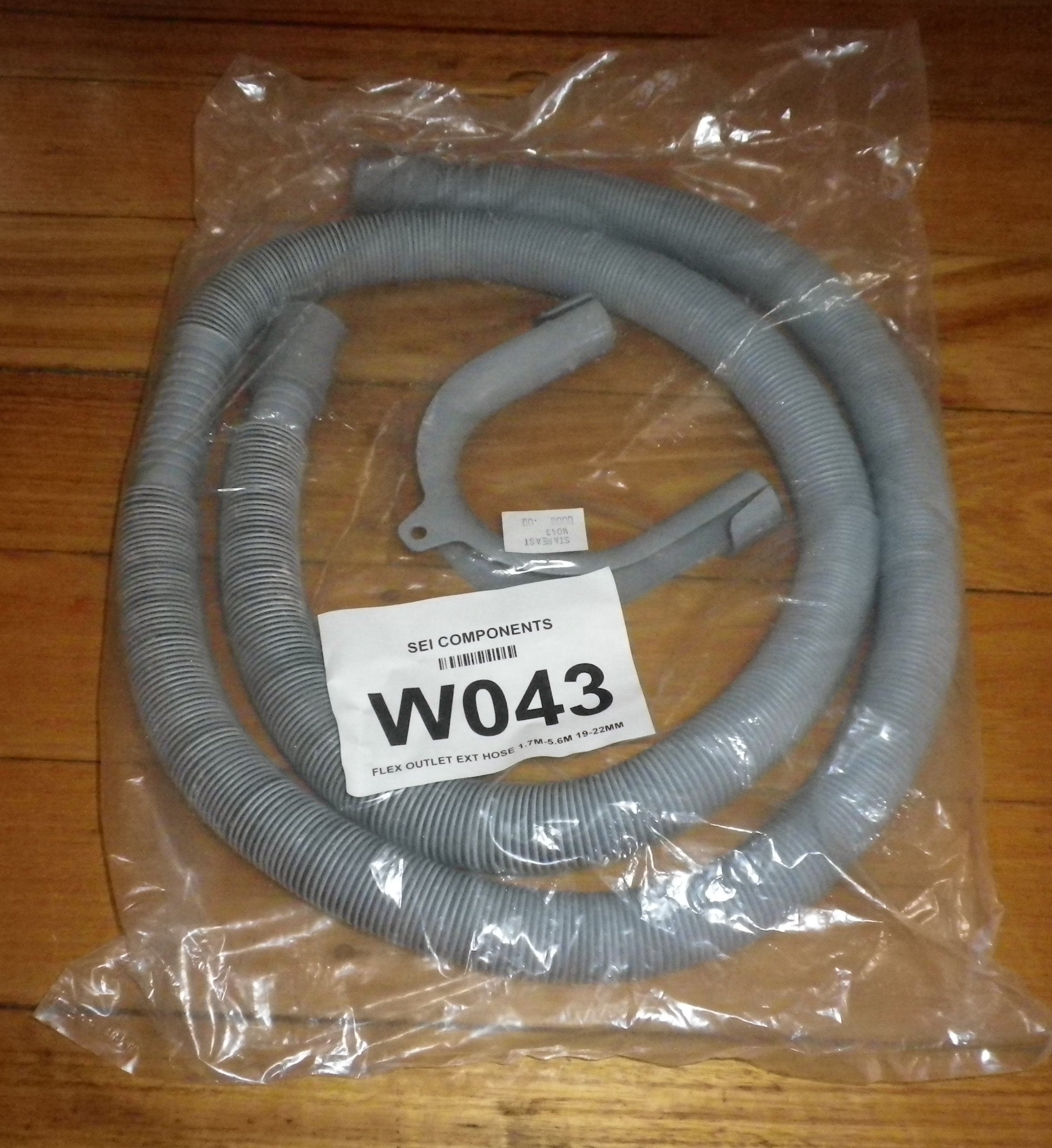 Universal Stretchable Drain Outlet Hose for Dishwashers and Washing Machines - 1.7 to 5.6 Metres, Part # W043