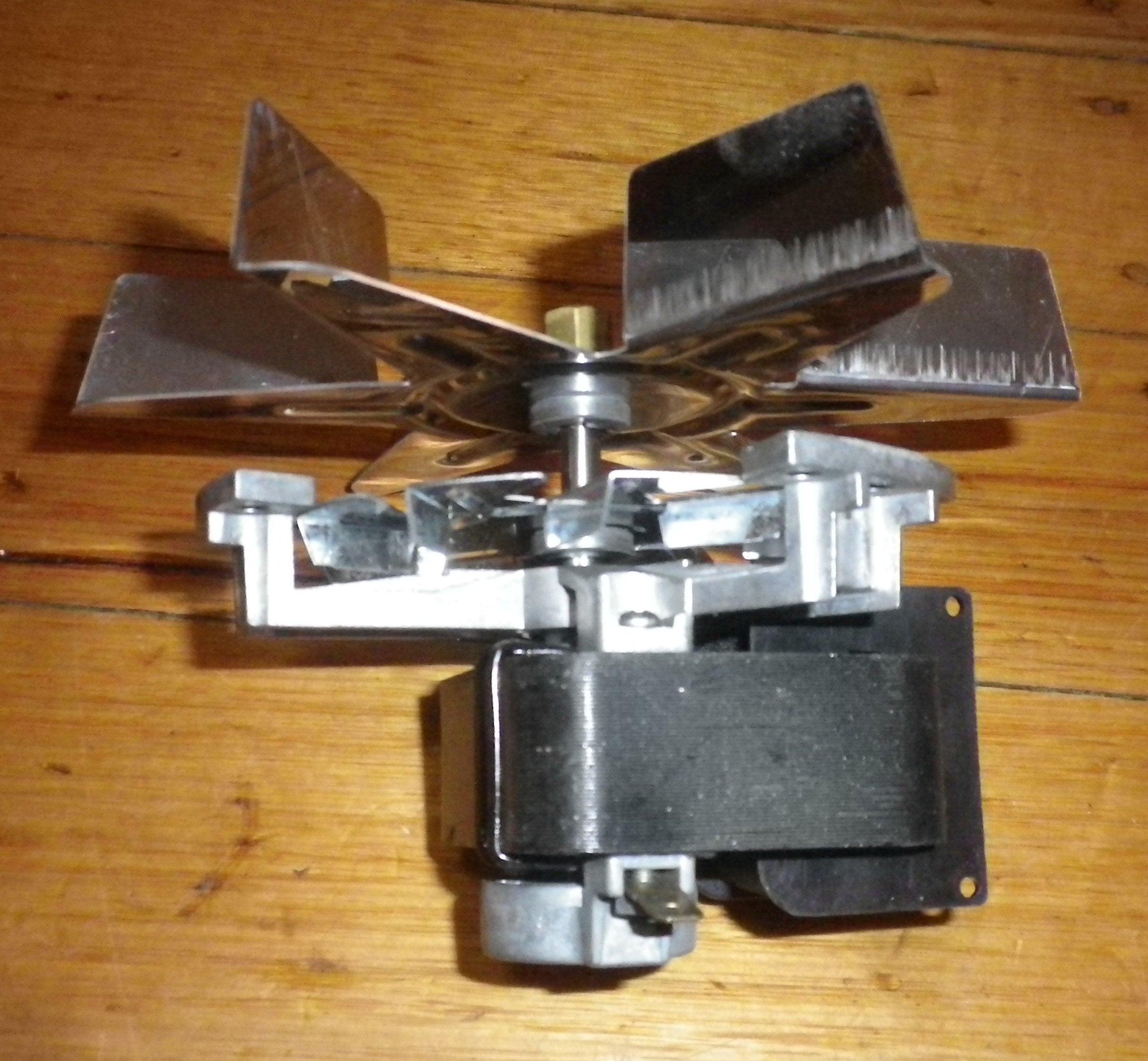 Universal Fan-Forced Oven Replacement Fan Motor with Blade and Extended Shaft - Model Part # 9683F