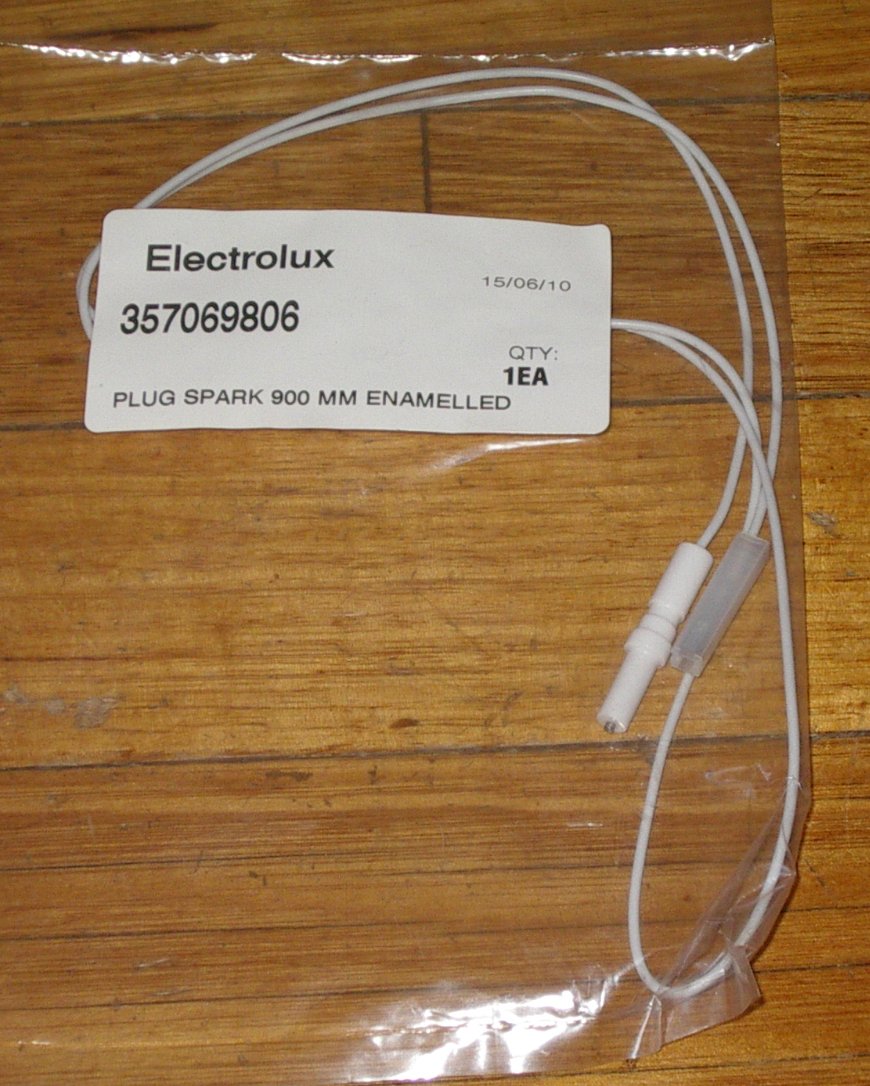 Westinghouse Gas Stove and Oven Ignition Electrode Component with a 900mm Lead Wire - Part Number 357069806