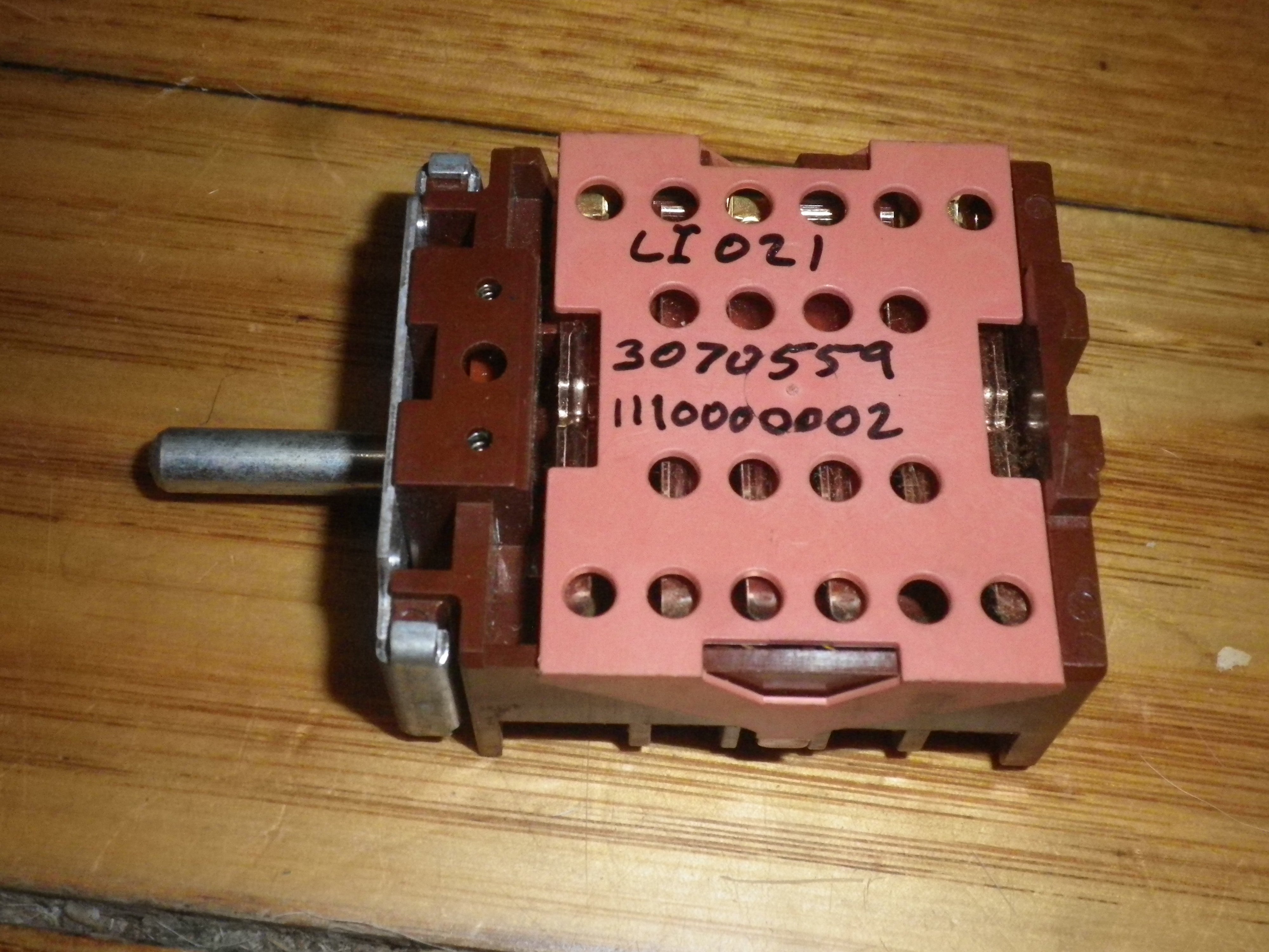 Technika Linea Five - Position Oven Selector Function Switch for Underbench Ovens - Part Number 1110000002