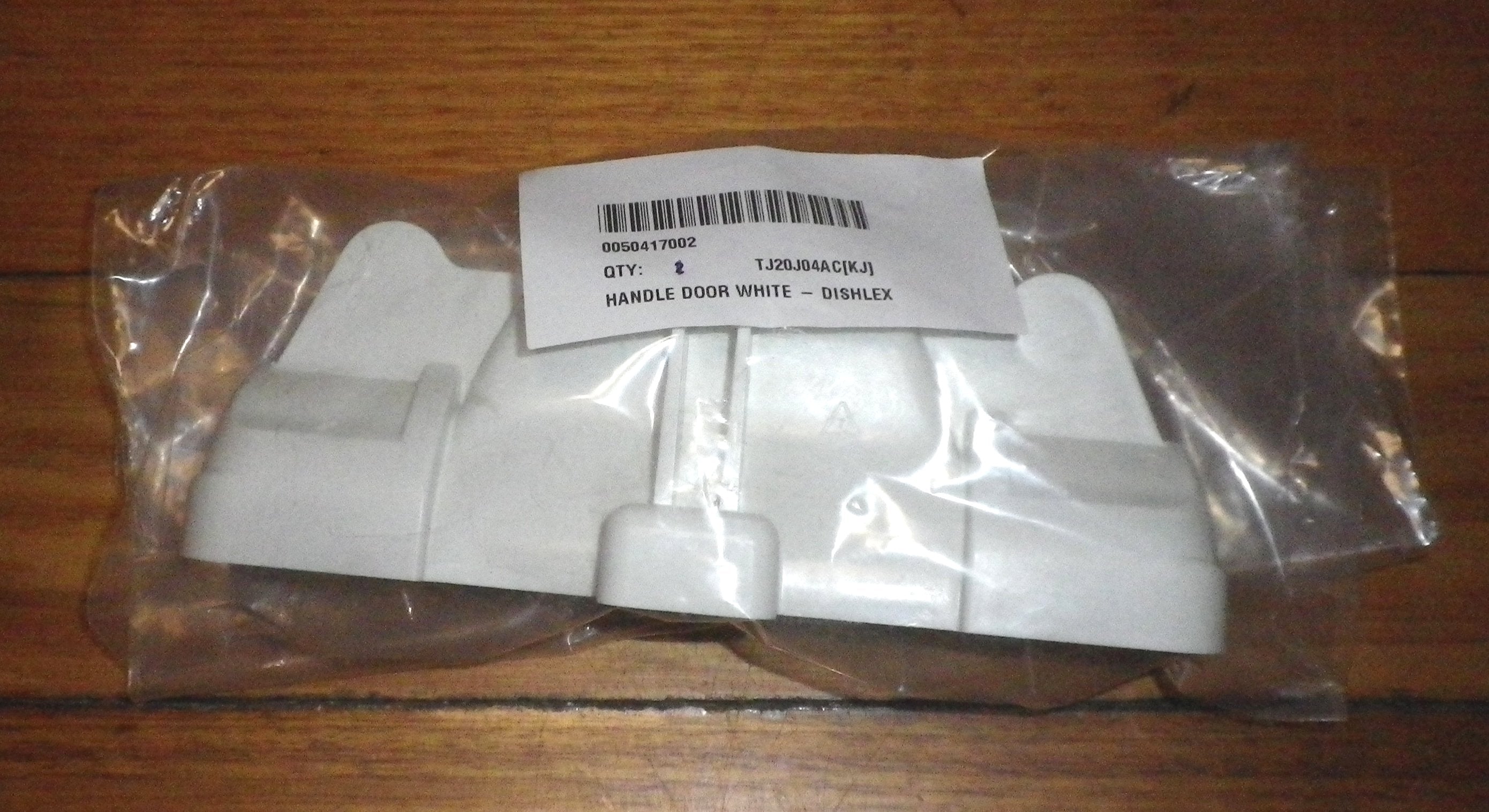 Dishlex & Electrolux Dishwasher White Door Handle - Genuine Part # 0050417002