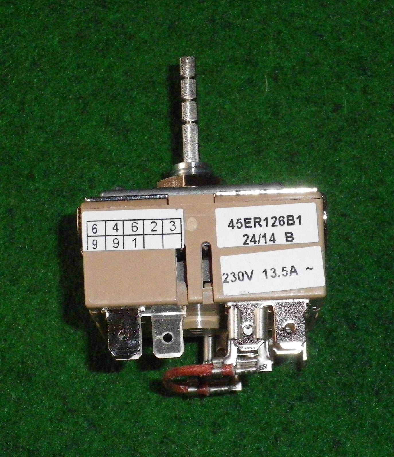 Universal Double Pole Hotplate Infinite Simmerstat Control Switch - Part No. 4055980645, 45ER - K Suitable for Multiple Appliances